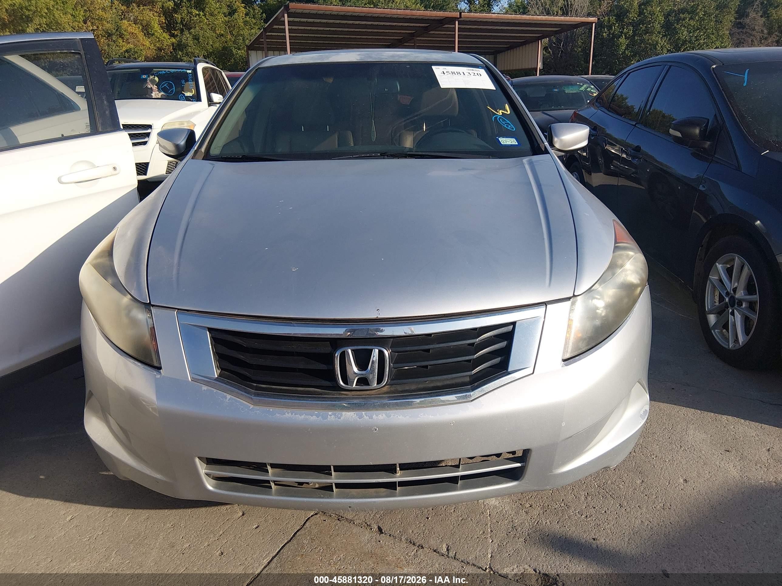 2008 Honda Accord 2.4 Ex-l Silver vin: JHMCP26838C009902
