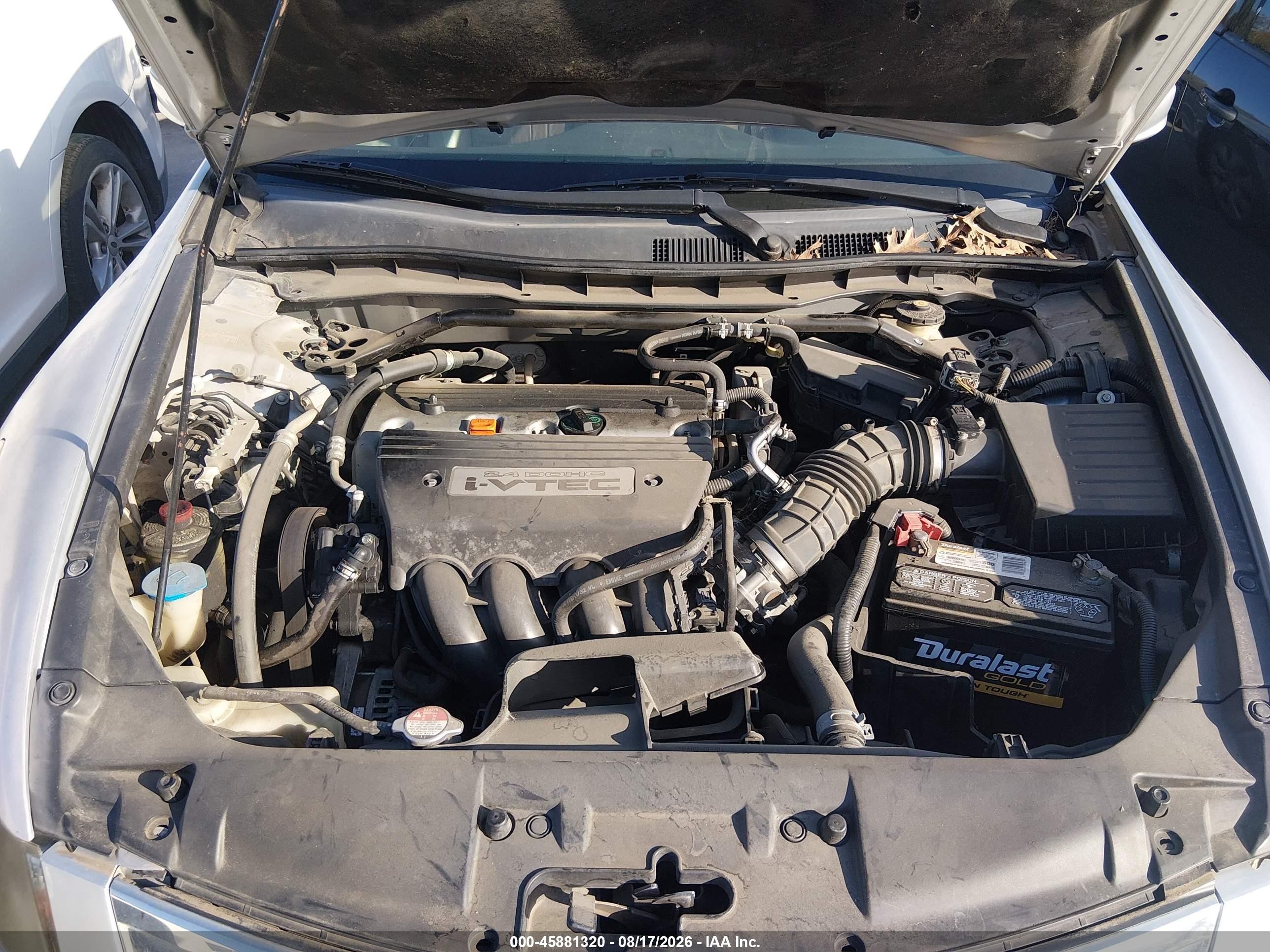 2008 Honda Accord 2.4 Ex-l Silver vin: JHMCP26838C009902