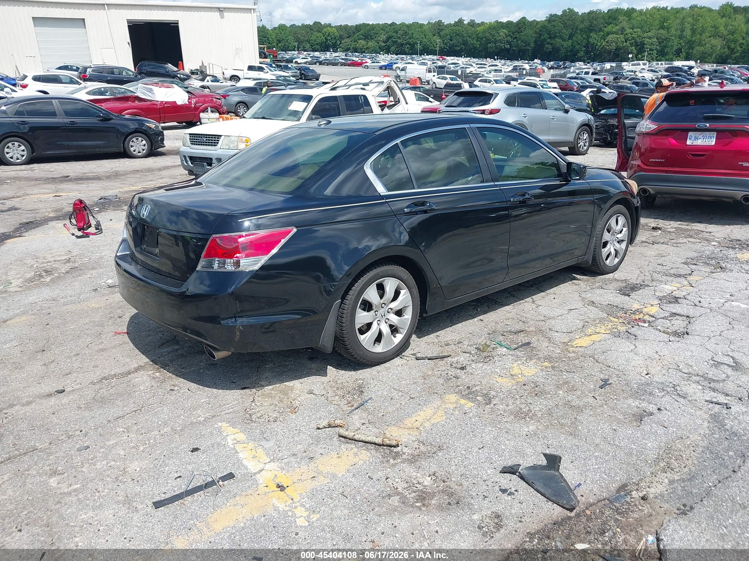 2008 Honda Accord 2.4 Ex-l Black vin: JHMCP26838C026148