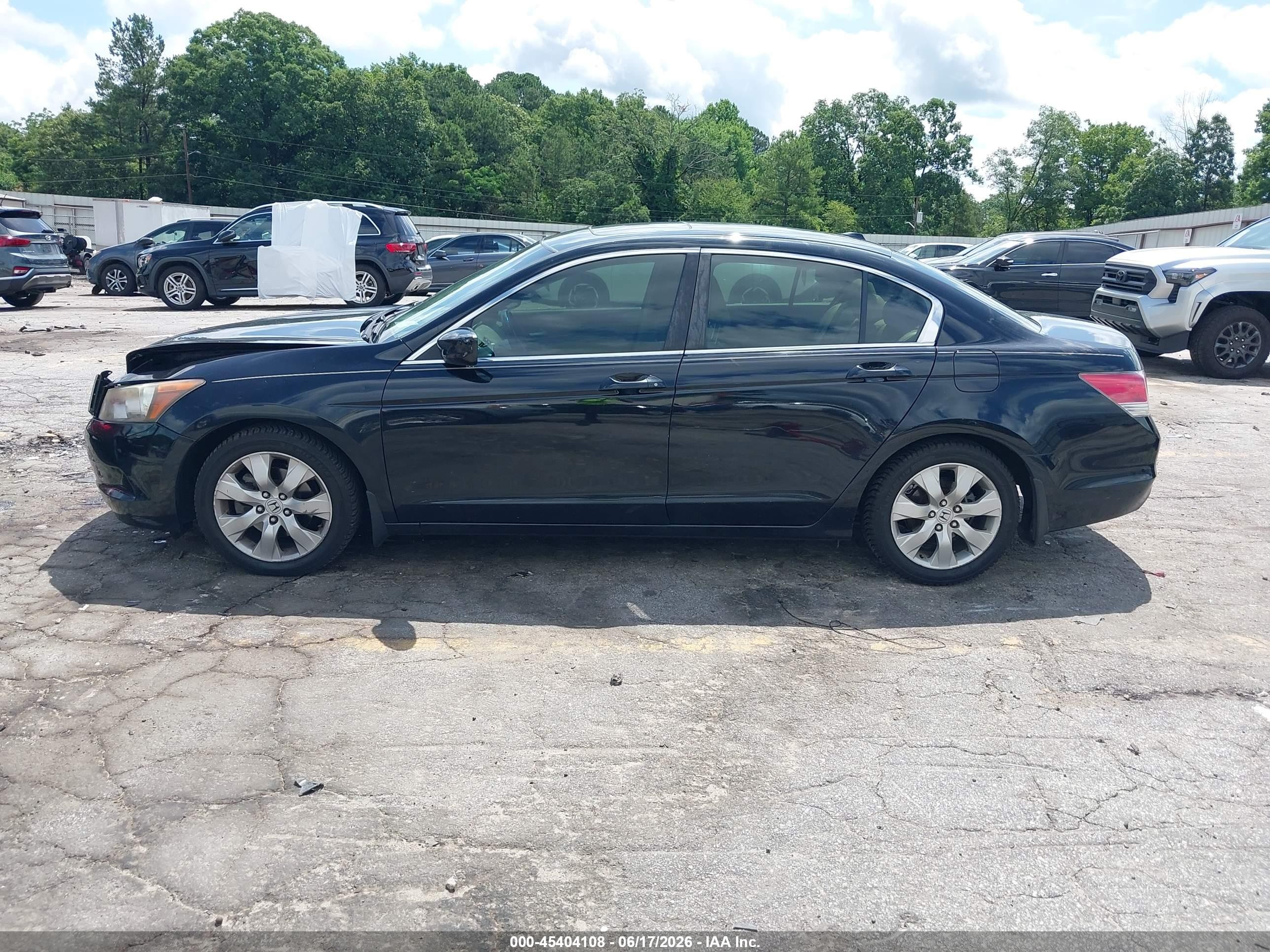 2008 Honda Accord 2.4 Ex-l Black vin: JHMCP26838C026148