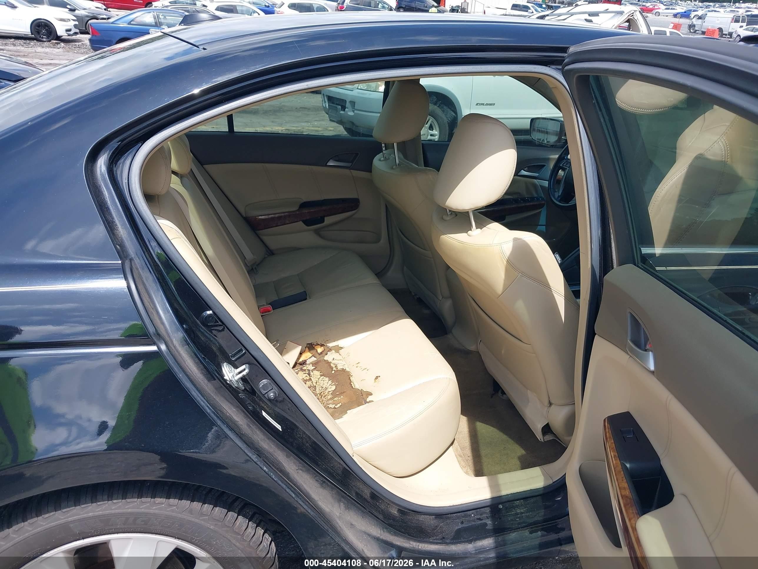 2008 Honda Accord 2.4 Ex-l Black vin: JHMCP26838C026148