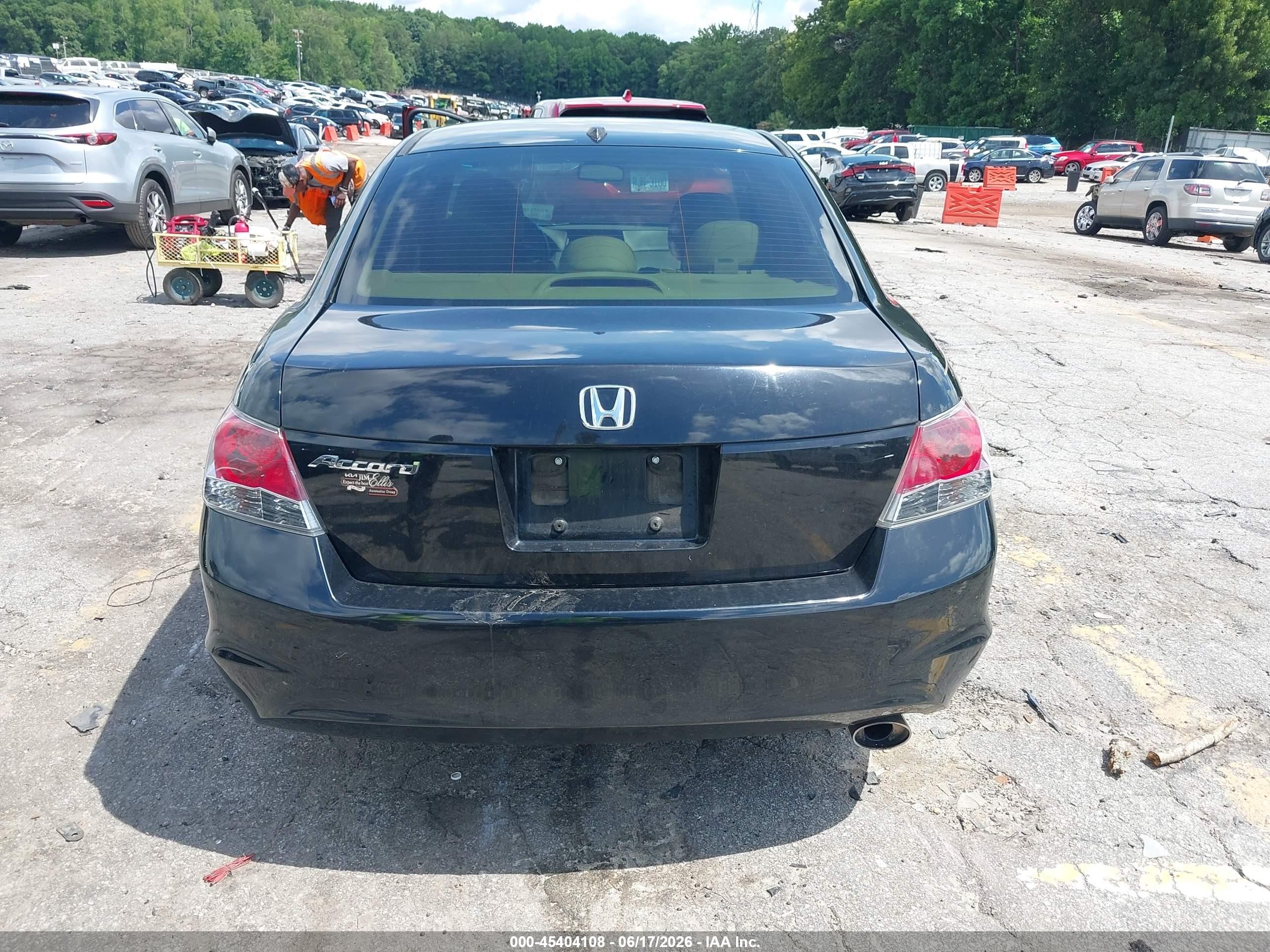 2008 Honda Accord 2.4 Ex-l Black vin: JHMCP26838C026148