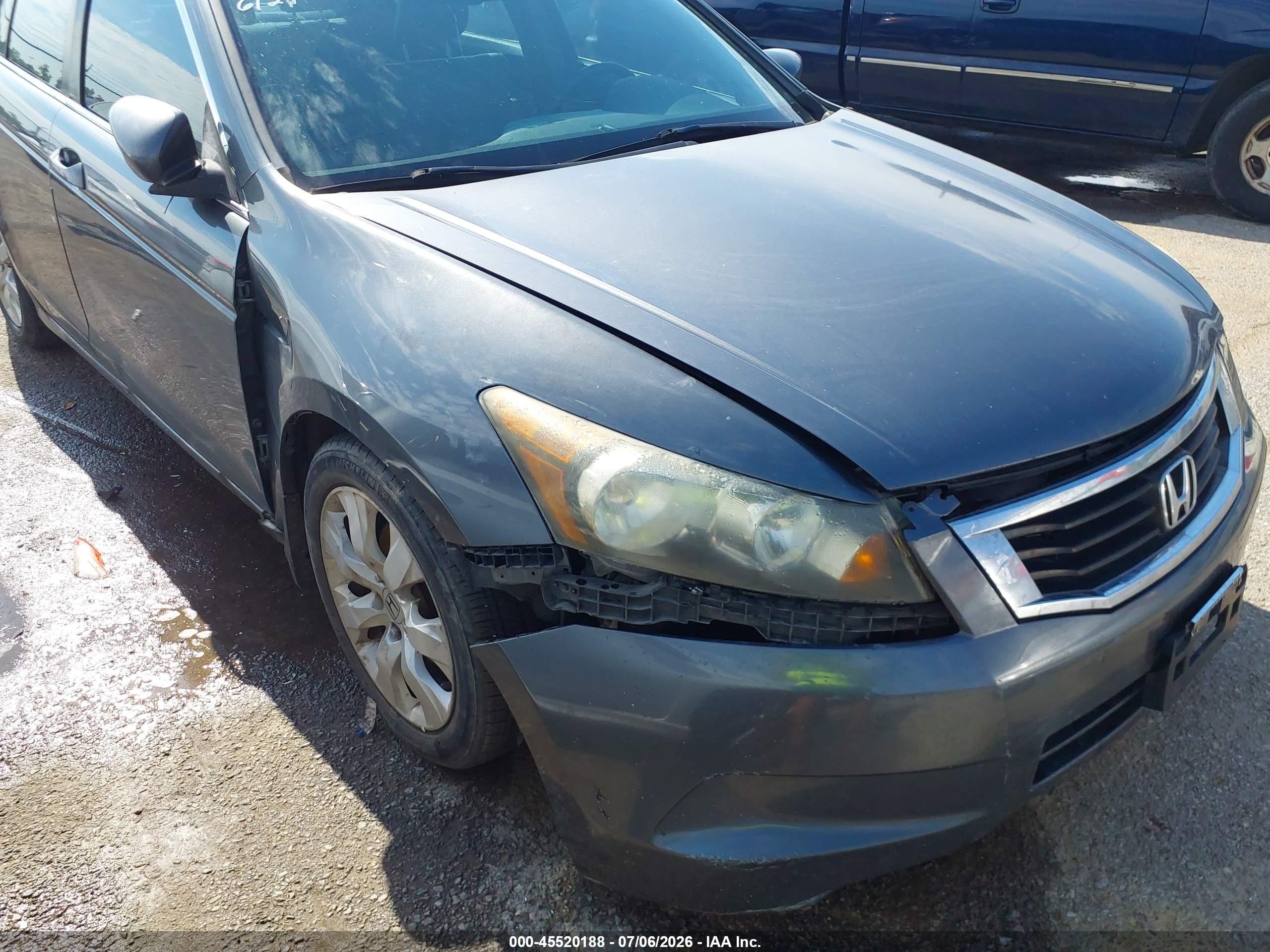 2008 Honda Accord 2.4 Ex-l Gray vin: JHMCP26838C061272