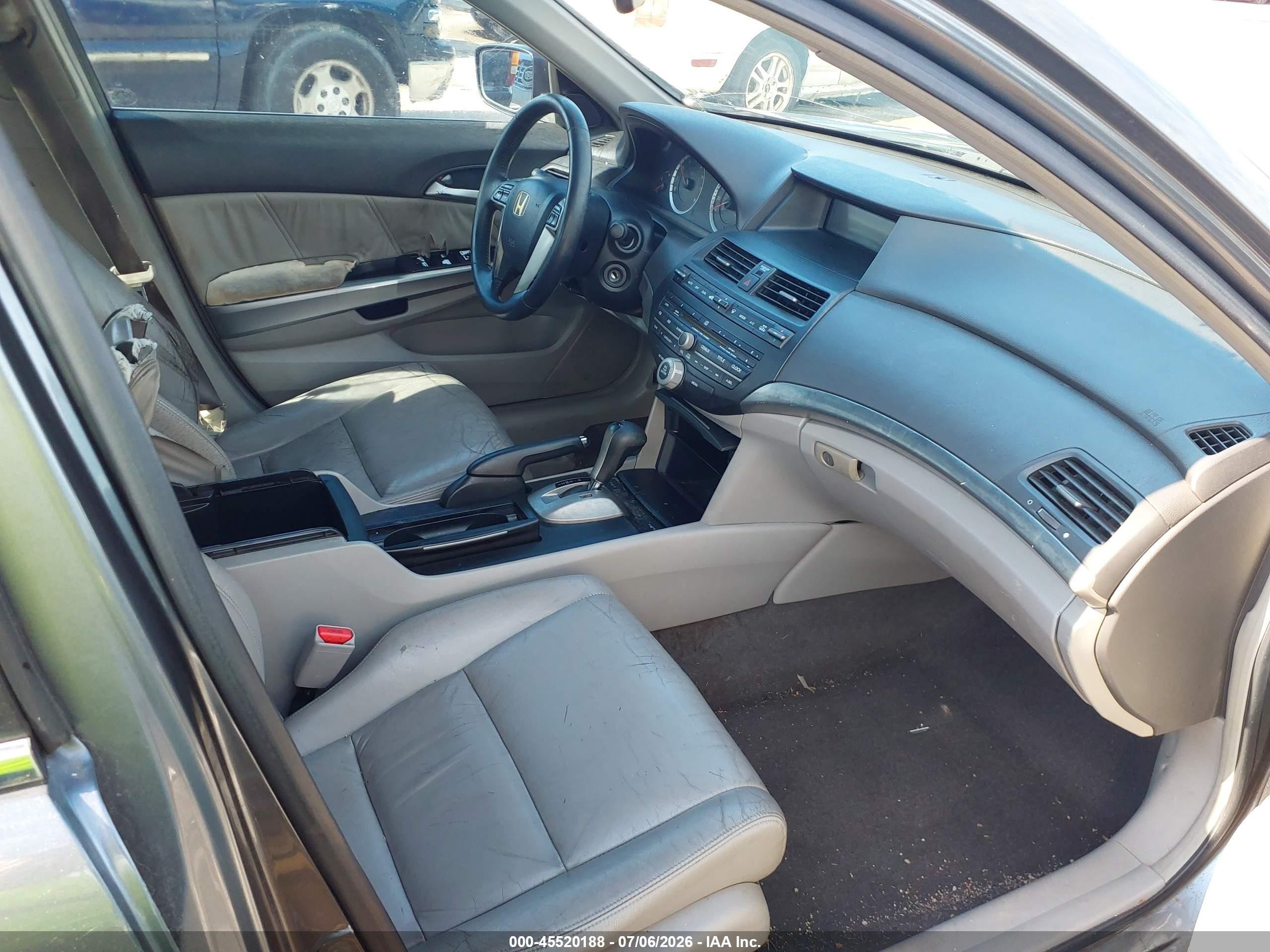 2008 Honda Accord 2.4 Ex-l Gray vin: JHMCP26838C061272