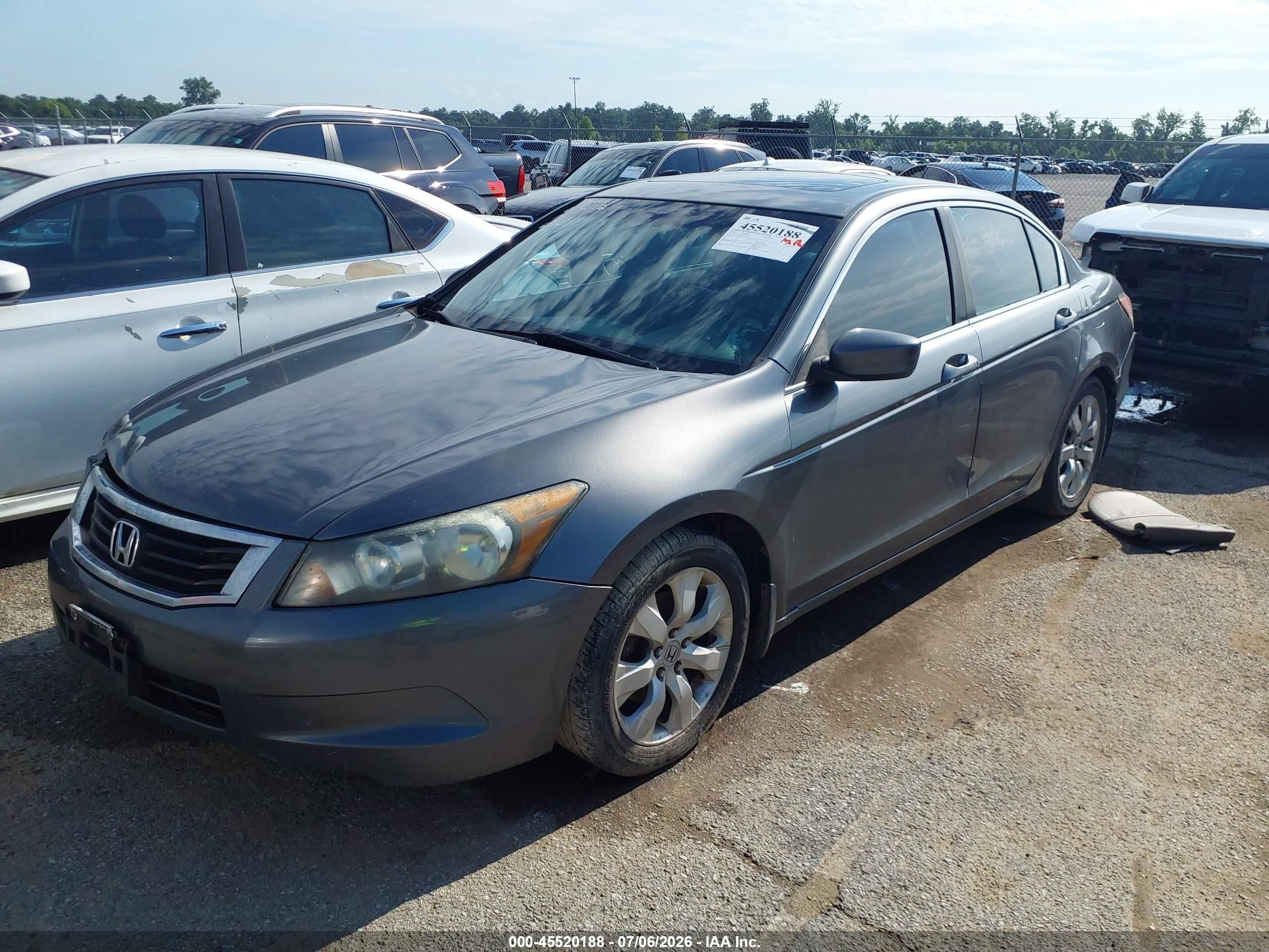 2008 Honda Accord 2.4 Ex-l Gray vin: JHMCP26838C061272