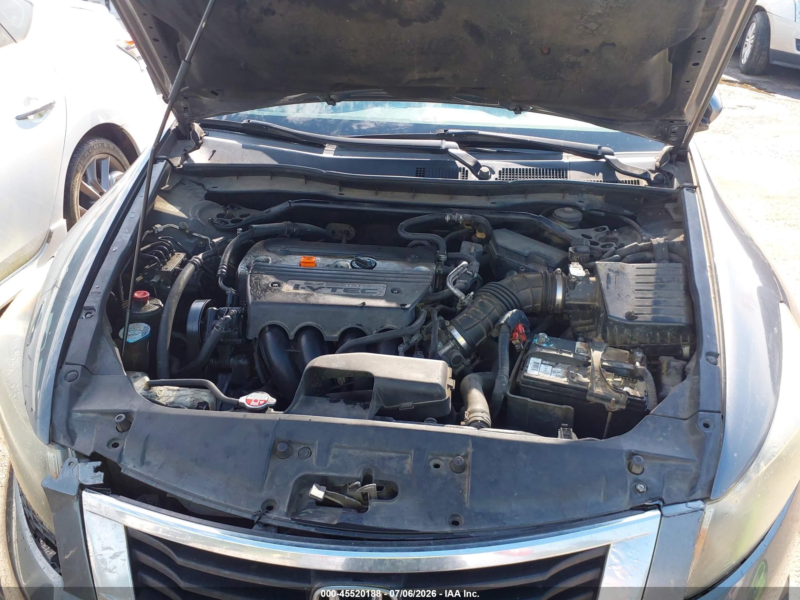 2008 Honda Accord 2.4 Ex-l Gray vin: JHMCP26838C061272