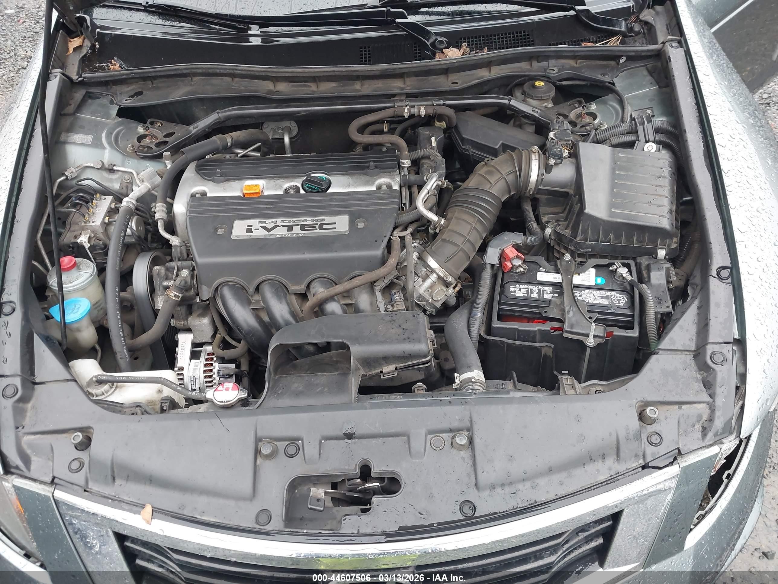 2008 Honda Accord 2.4 Ex-l Зеленый vin: JHMCP26848C014655