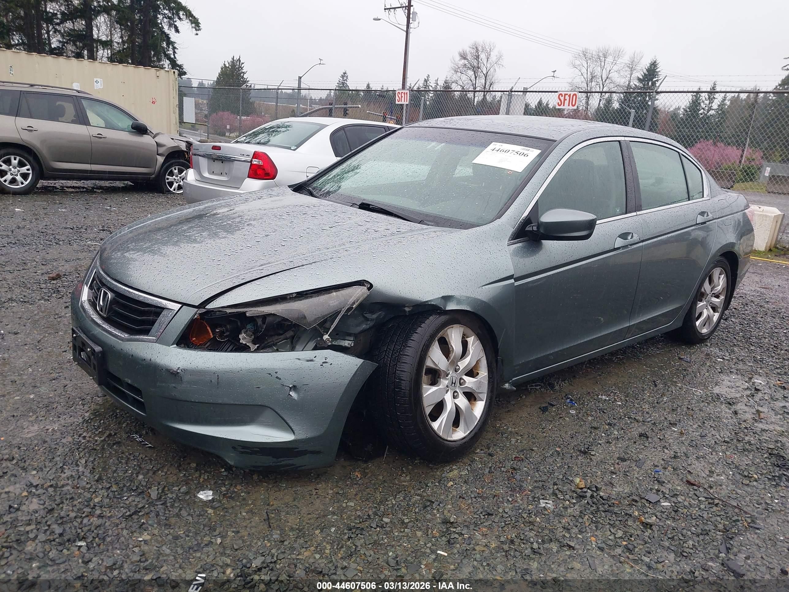 2008 Honda Accord 2.4 Ex-l Зеленый vin: JHMCP26848C014655