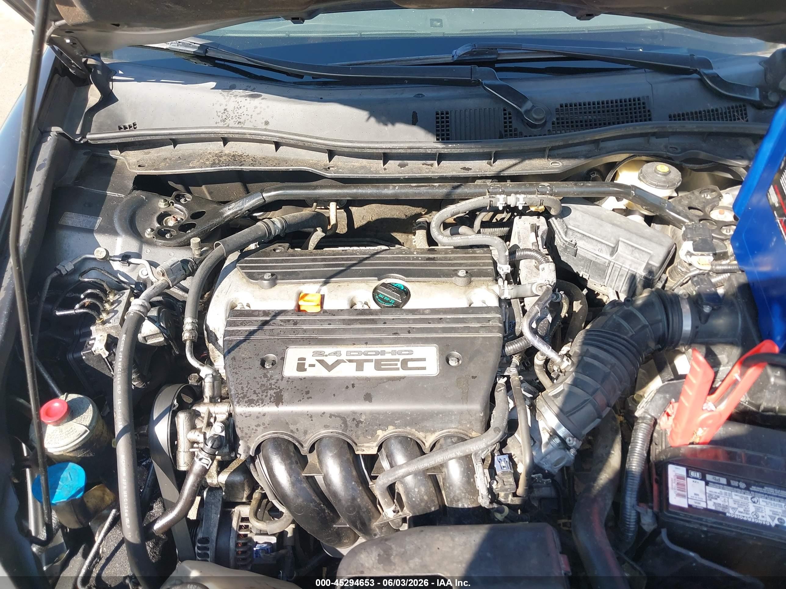 2008 Honda Accord 2.4 Ex-l Gray vin: JHMCP26848C020259