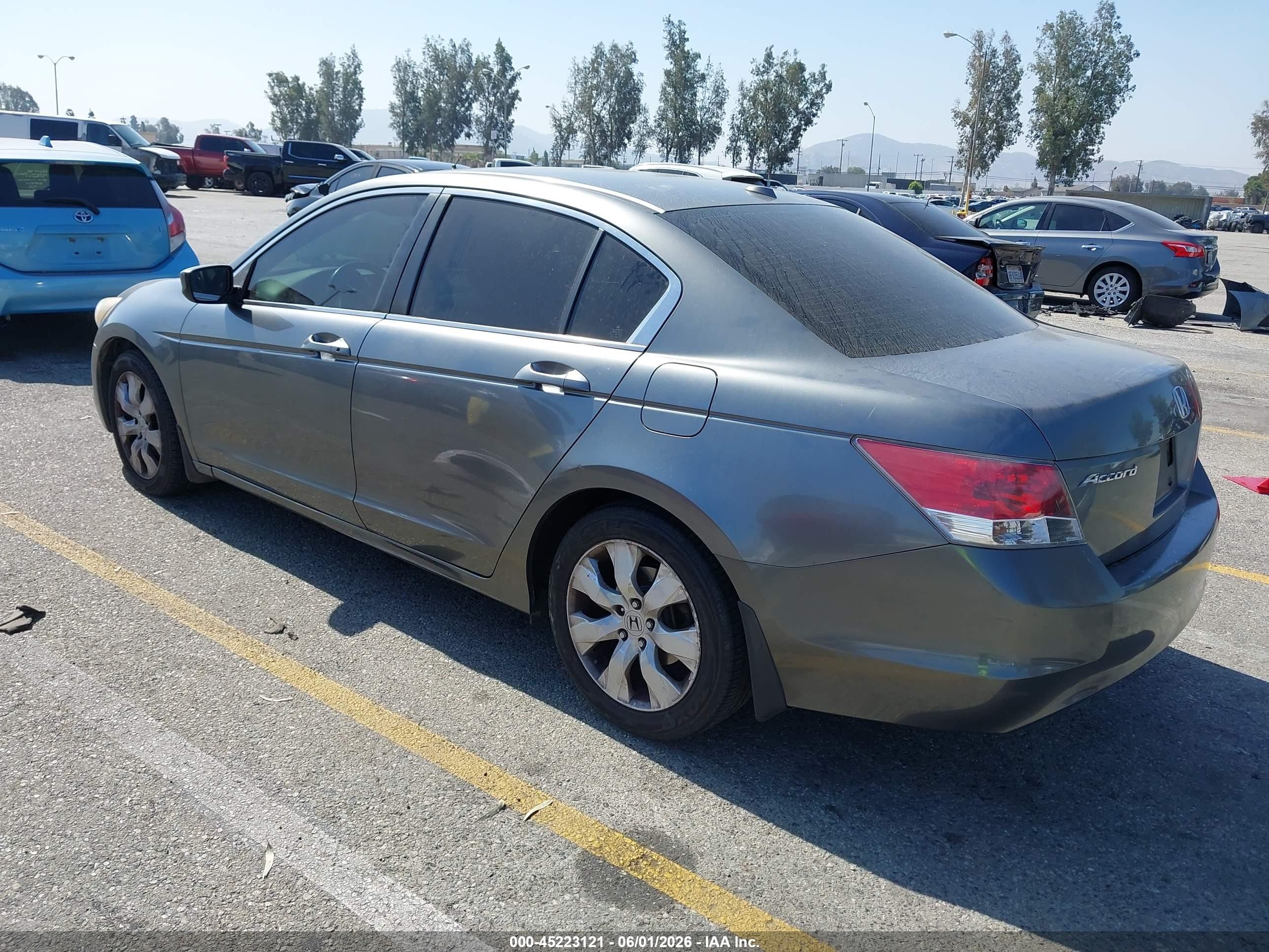 2008 Honda Accord 2.4 Ex-l Gray vin: JHMCP26848C040804