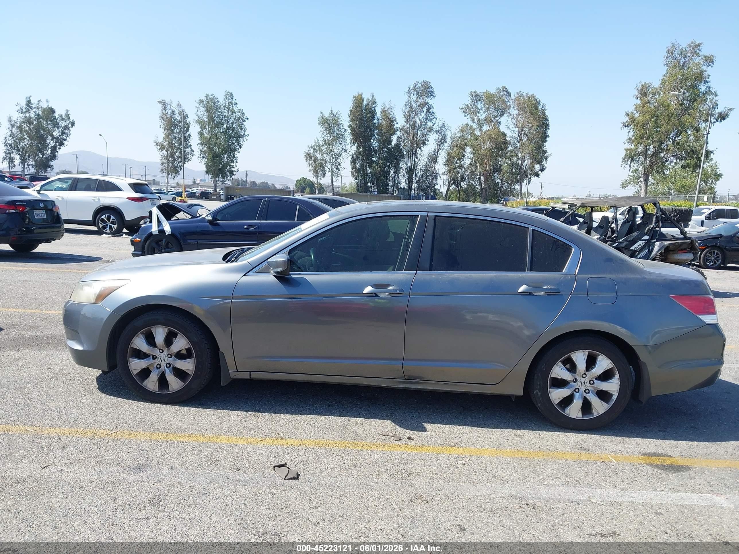2008 Honda Accord 2.4 Ex-l Gray vin: JHMCP26848C040804