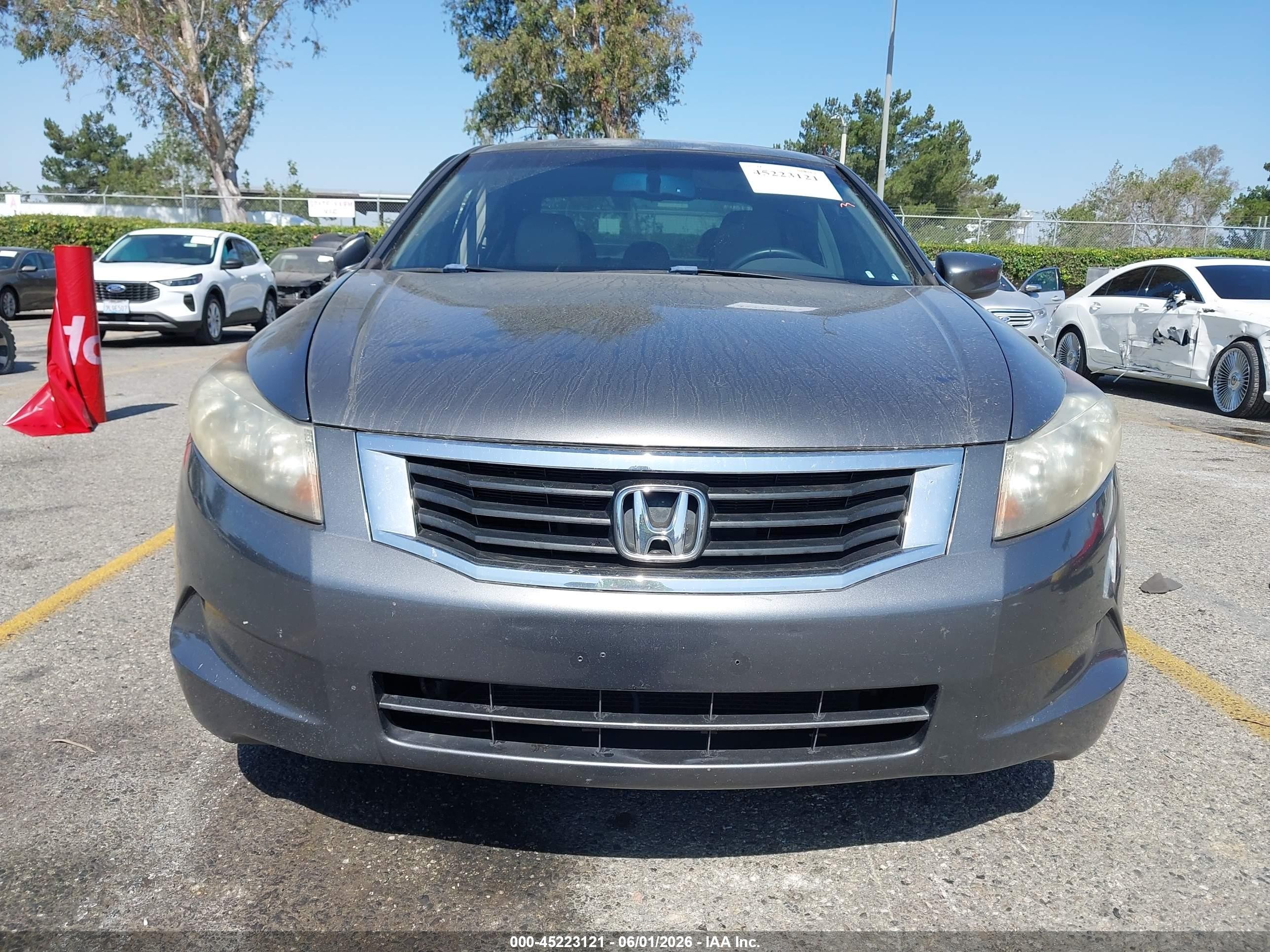 2008 Honda Accord 2.4 Ex-l Gray vin: JHMCP26848C040804