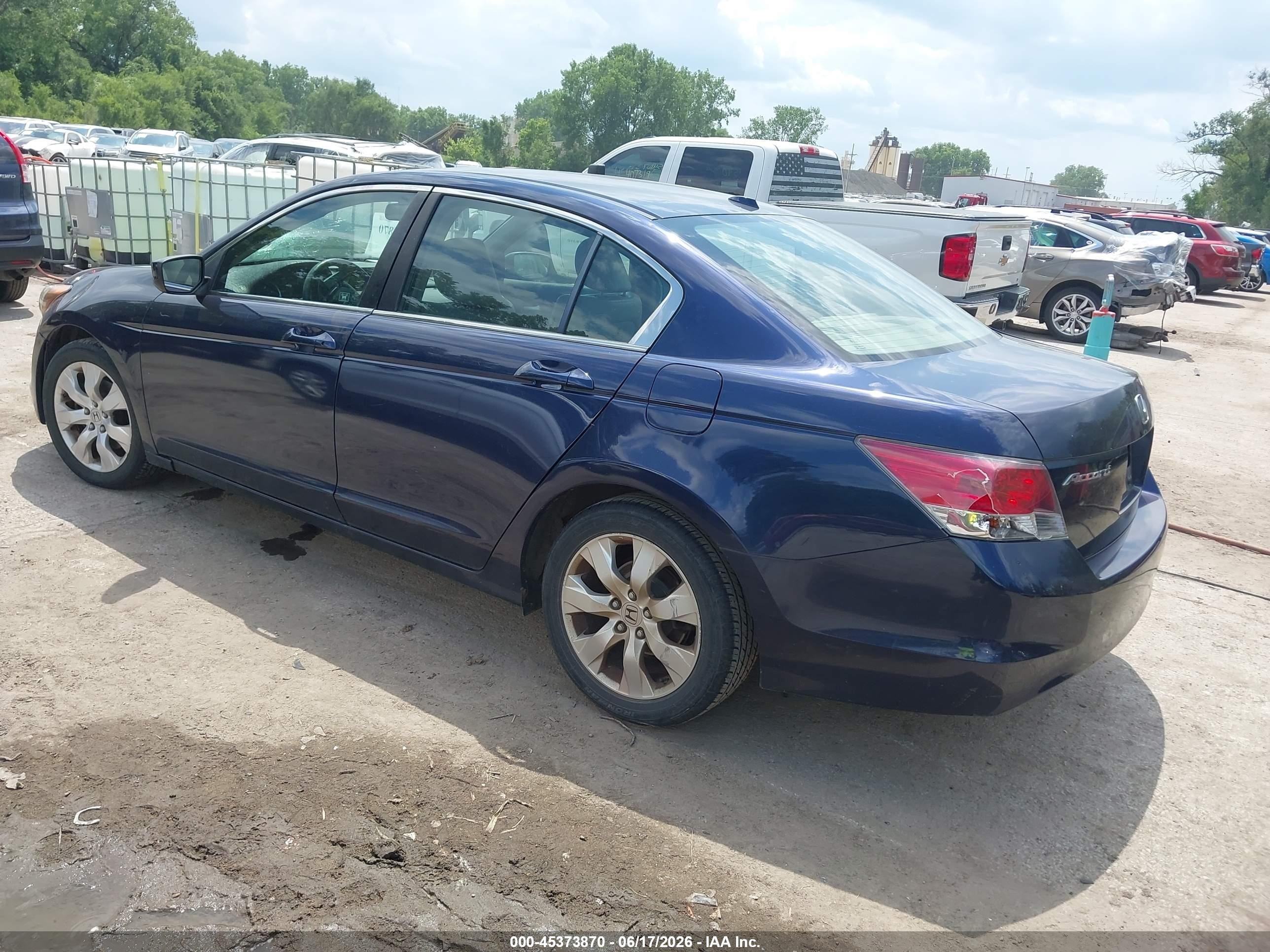 2008 Honda Accord 2.4 Ex-l Dark Blue vin: JHMCP26848C041841