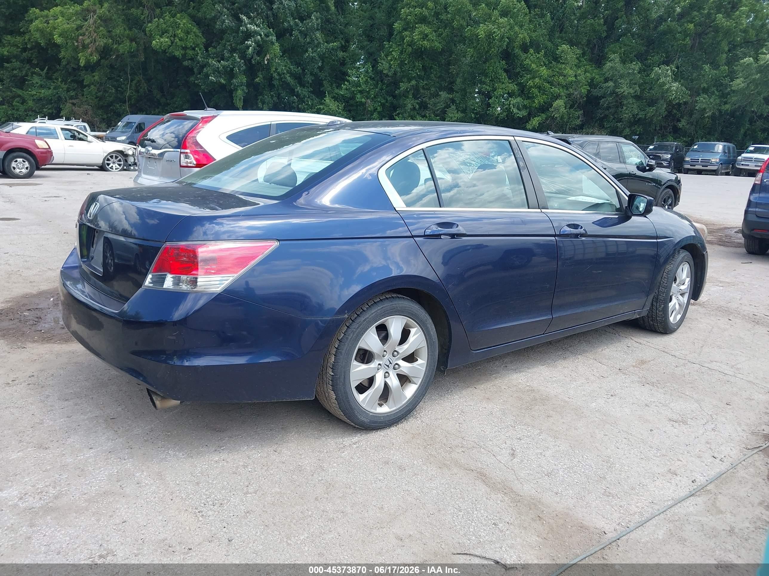 2008 Honda Accord 2.4 Ex-l Dark Blue vin: JHMCP26848C041841