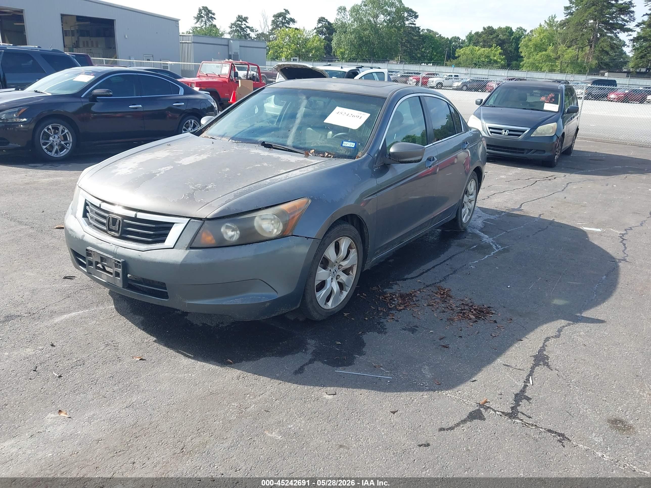 2008 Honda Accord 2.4 Ex-l Серый vin: JHMCP26848C051530