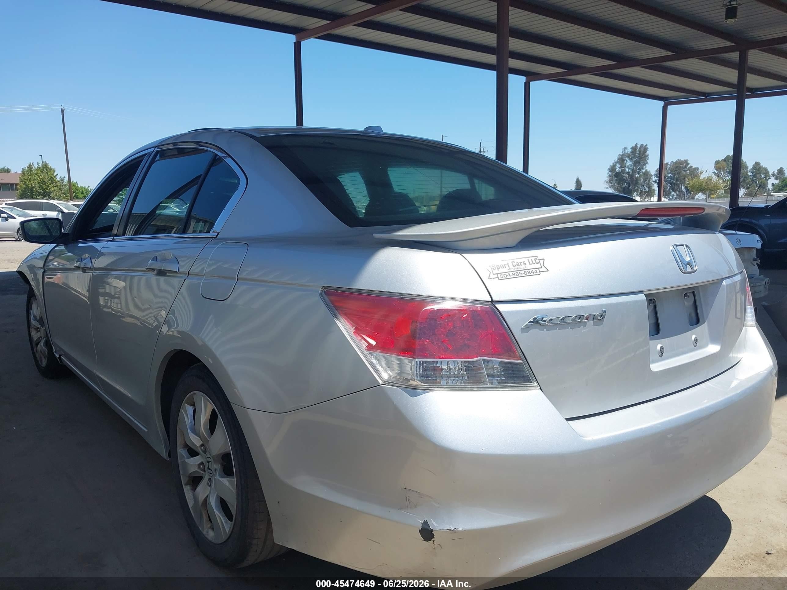 2008 Honda Accord 2.4 Ex-l Серебряный vin: JHMCP26848C056534