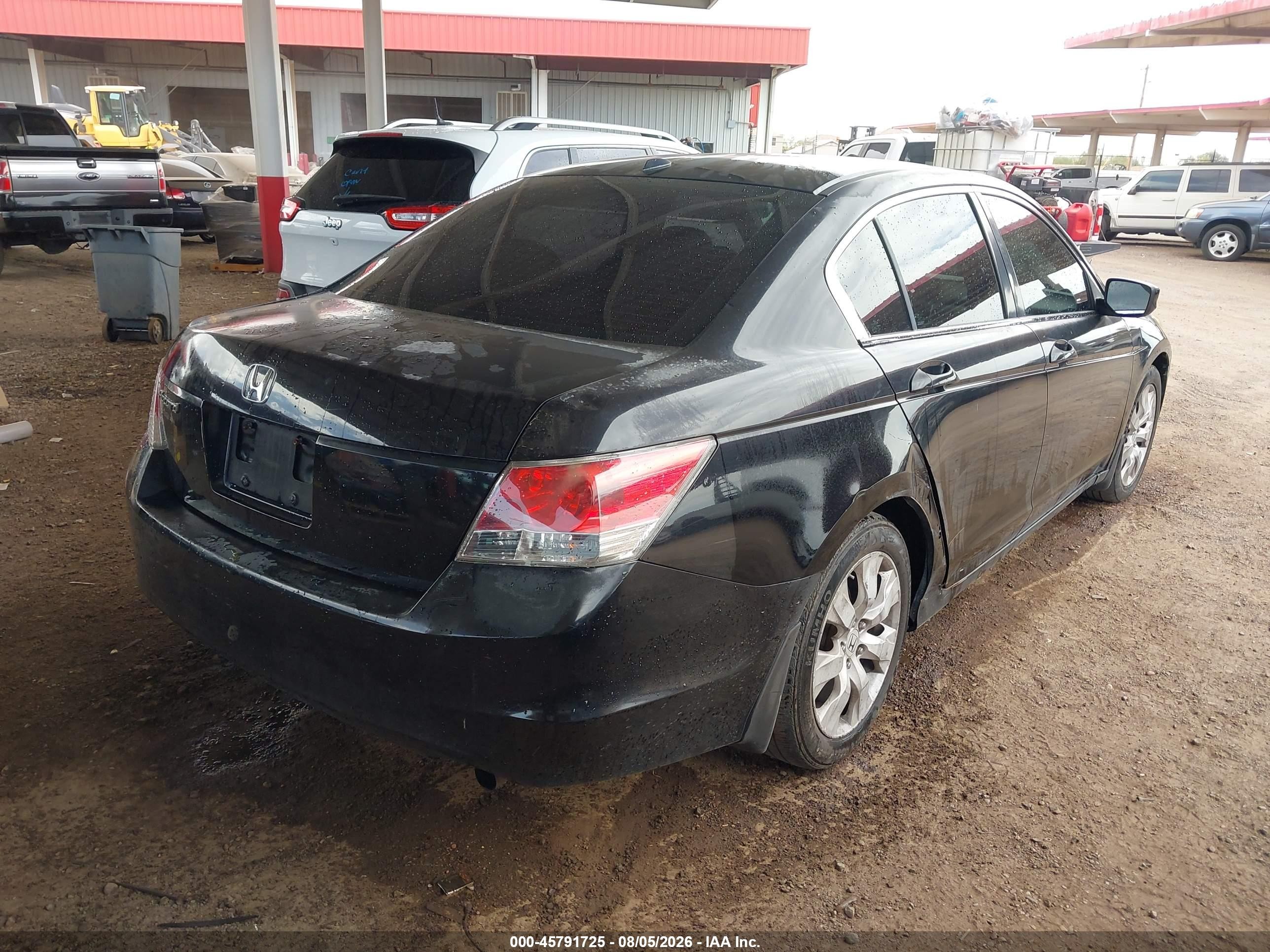 2008 Honda Accord 2.4 Ex-l Black vin: JHMCP26848C062558