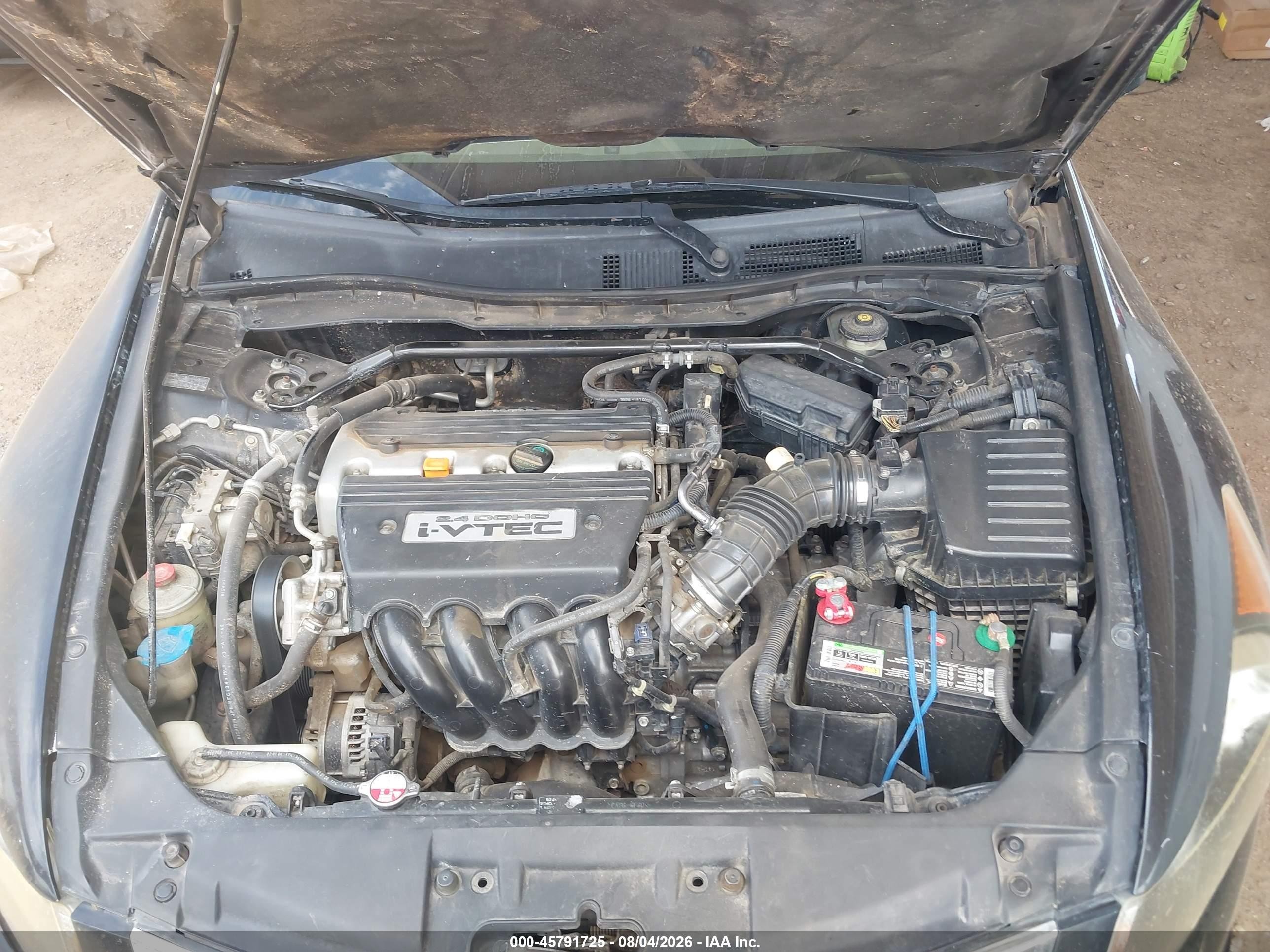 2008 Honda Accord 2.4 Ex-l Black vin: JHMCP26848C062558