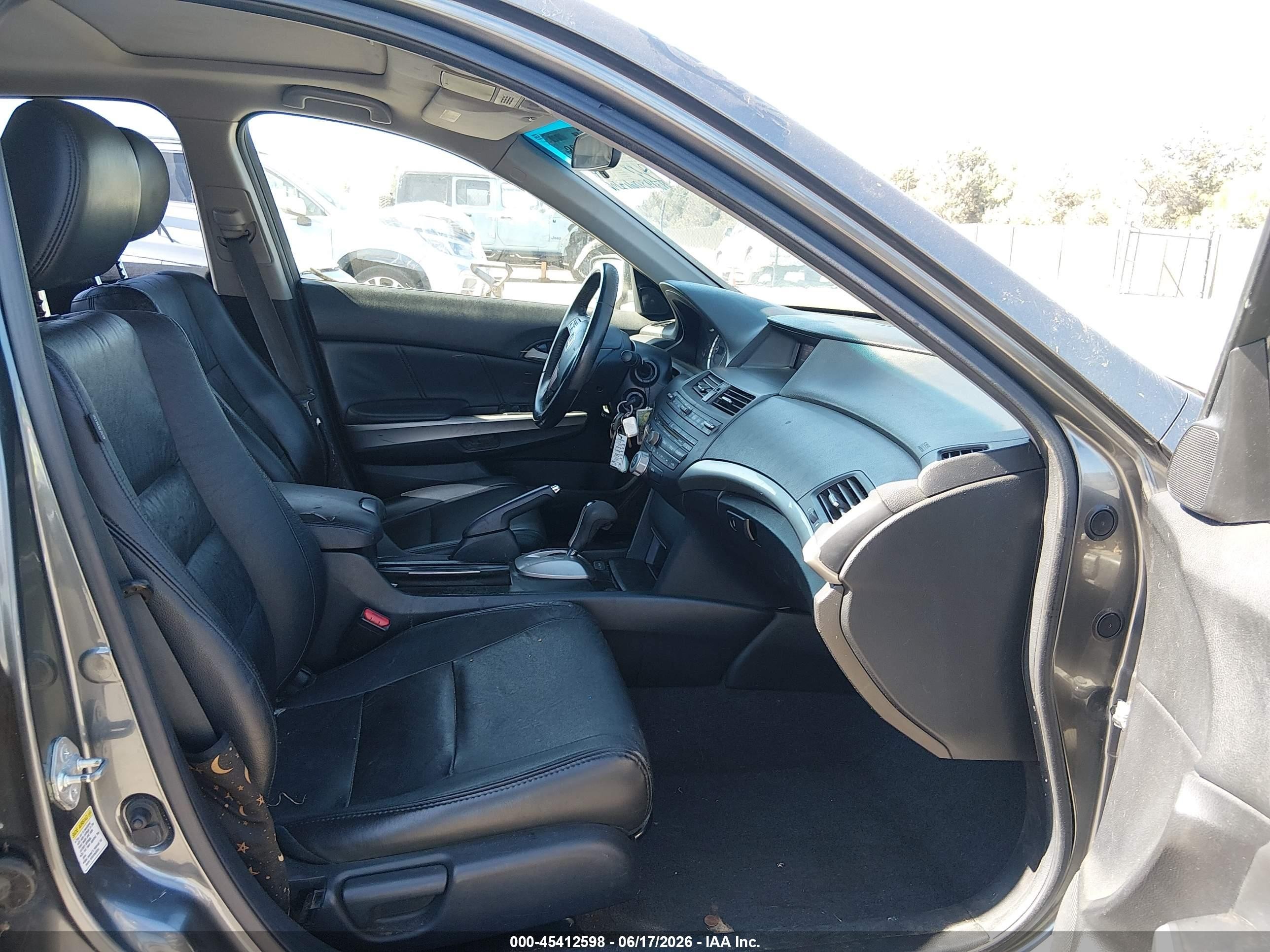 2009 Honda Accord 2.4 Ex-l Gray vin: JHMCP26849C001440