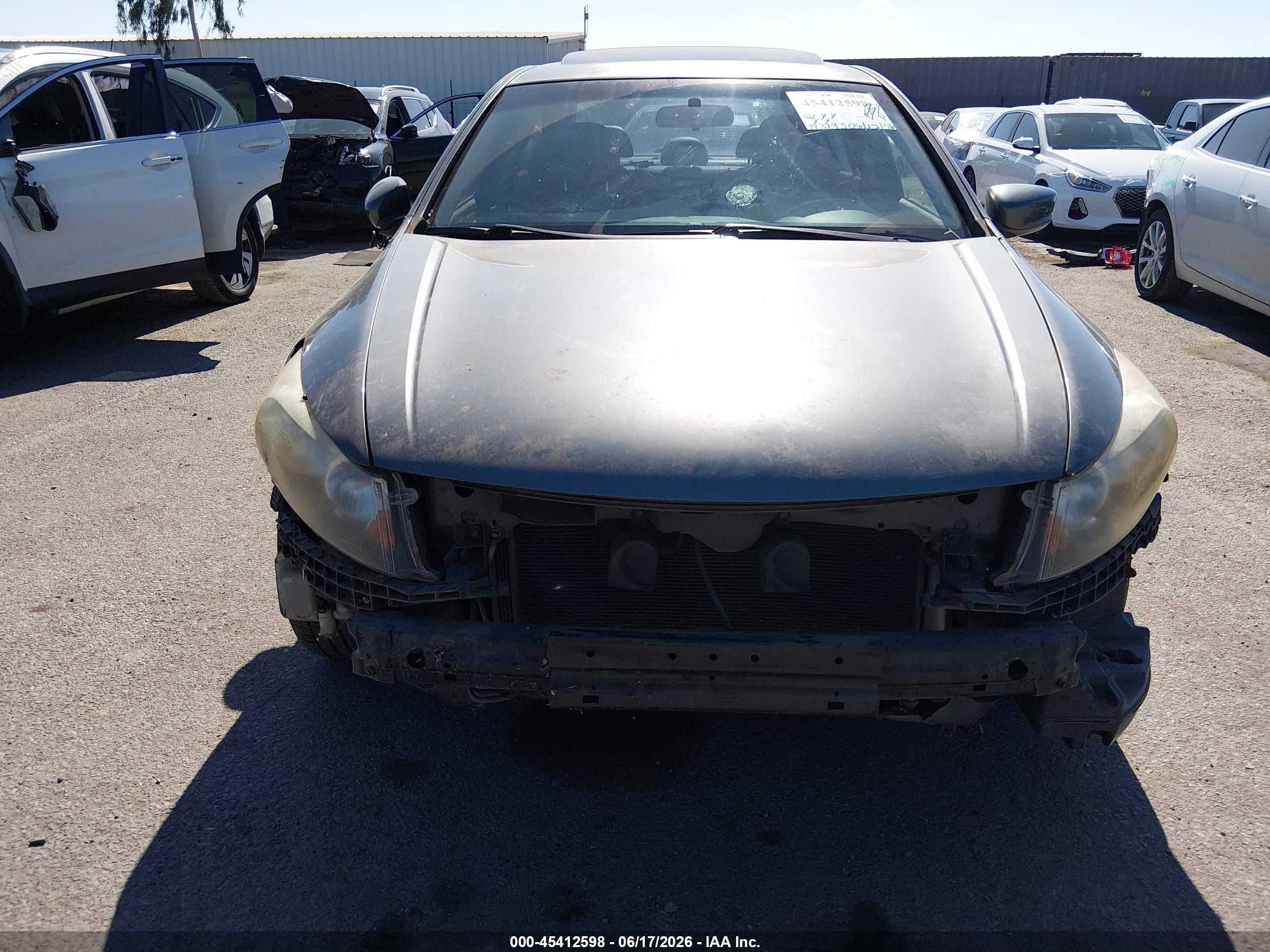 2009 Honda Accord 2.4 Ex-l Gray vin: JHMCP26849C001440