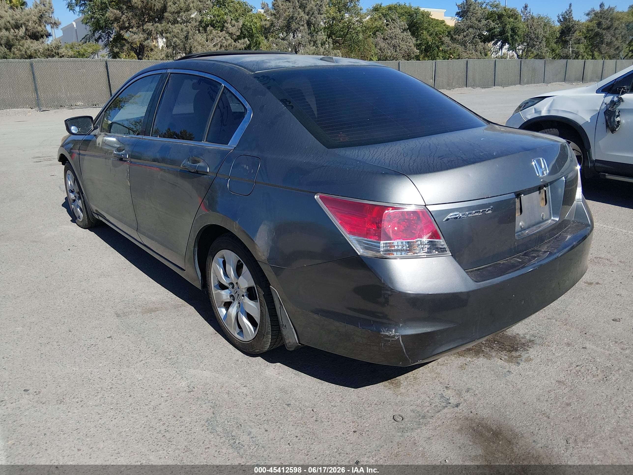 2009 Honda Accord 2.4 Ex-l Gray vin: JHMCP26849C001440