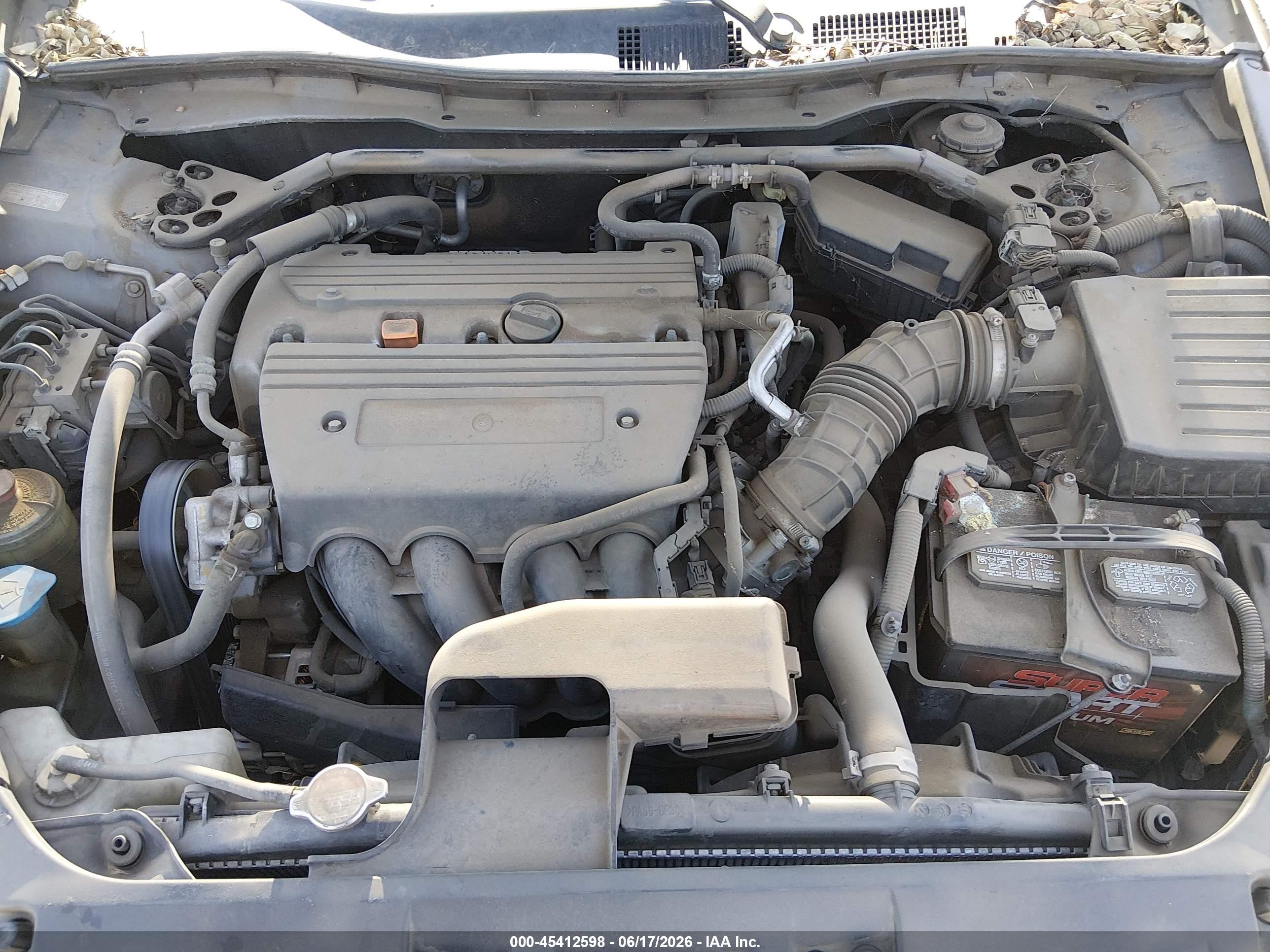 2009 Honda Accord 2.4 Ex-l Gray vin: JHMCP26849C001440