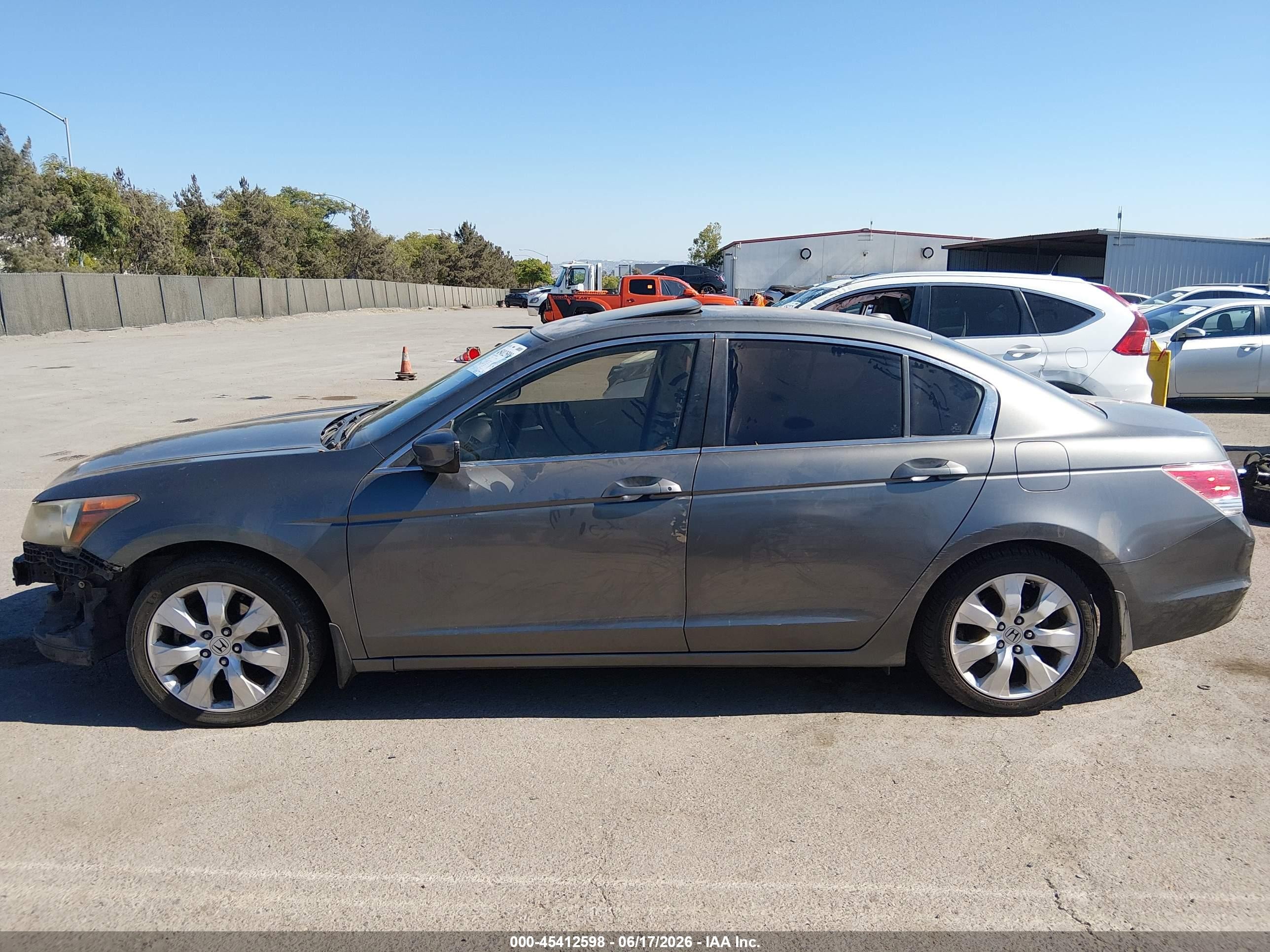 2009 Honda Accord 2.4 Ex-l Gray vin: JHMCP26849C001440