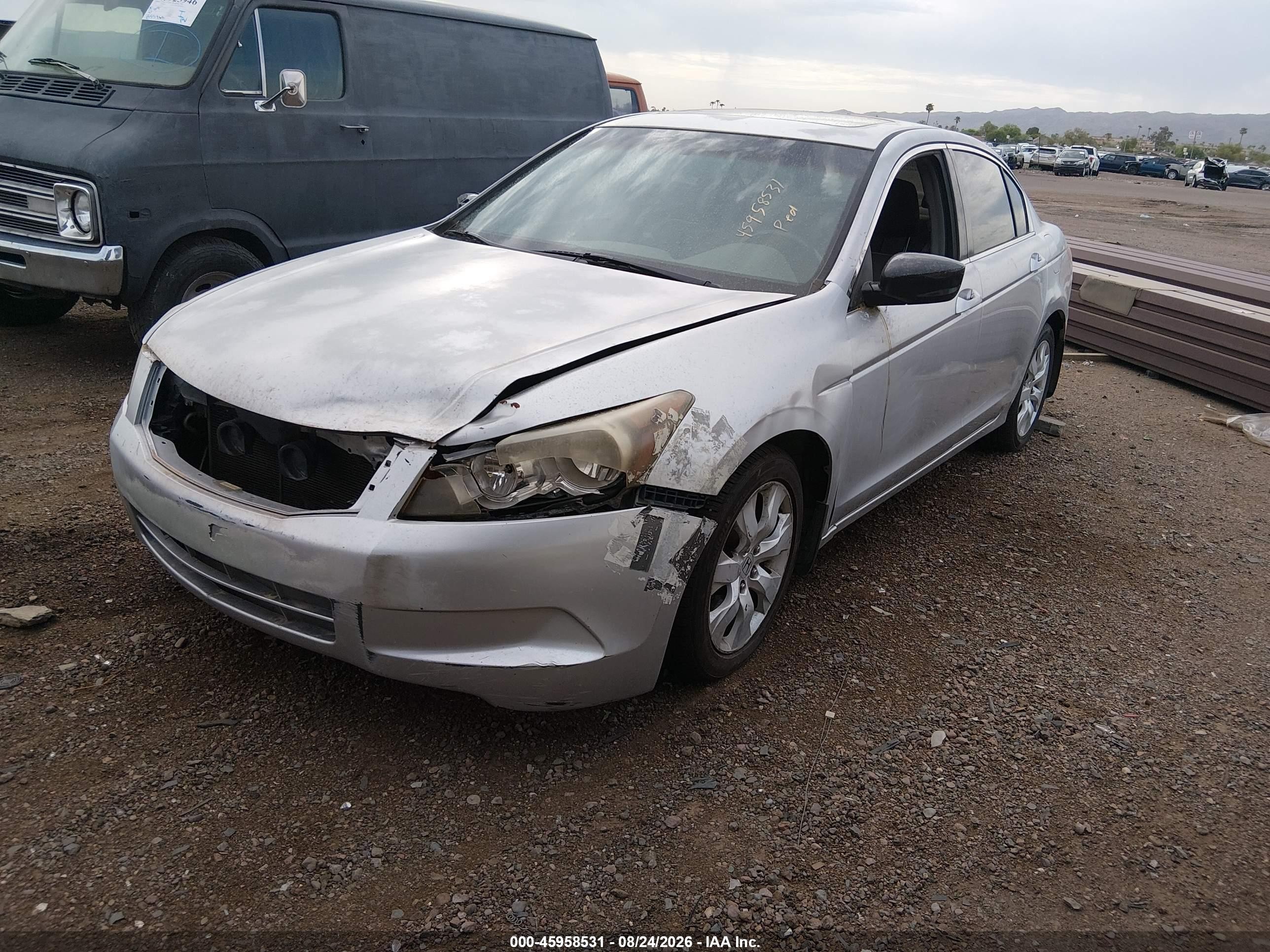 2008 Honda Accord 2.4 Ex-l Gray vin: JHMCP26858C036924