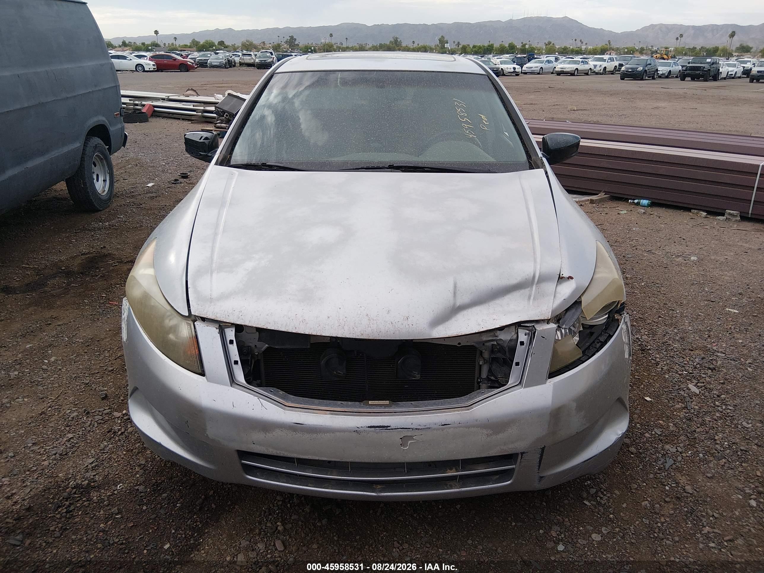 2008 Honda Accord 2.4 Ex-l Gray vin: JHMCP26858C036924