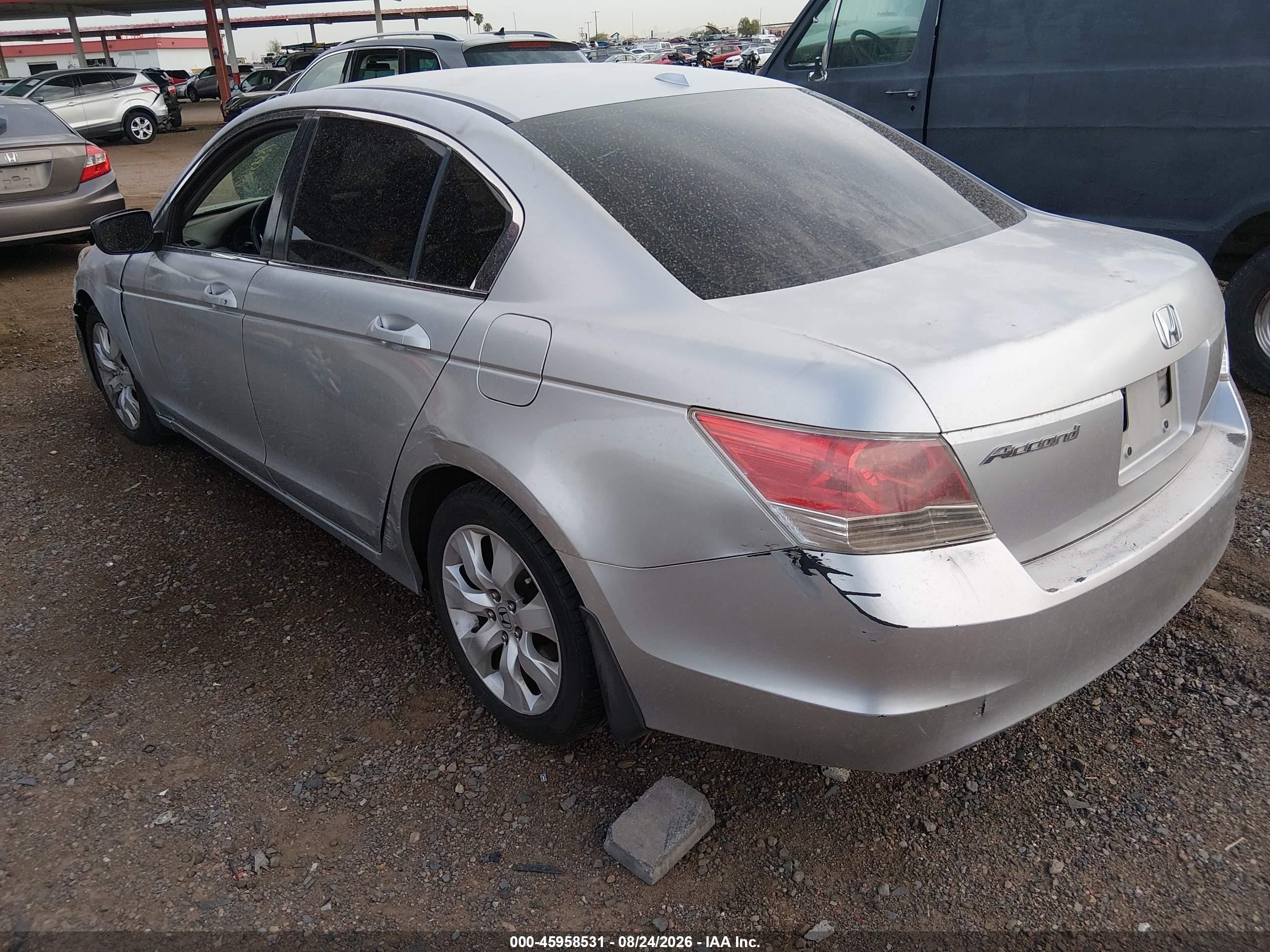 2008 Honda Accord 2.4 Ex-l Gray vin: JHMCP26858C036924