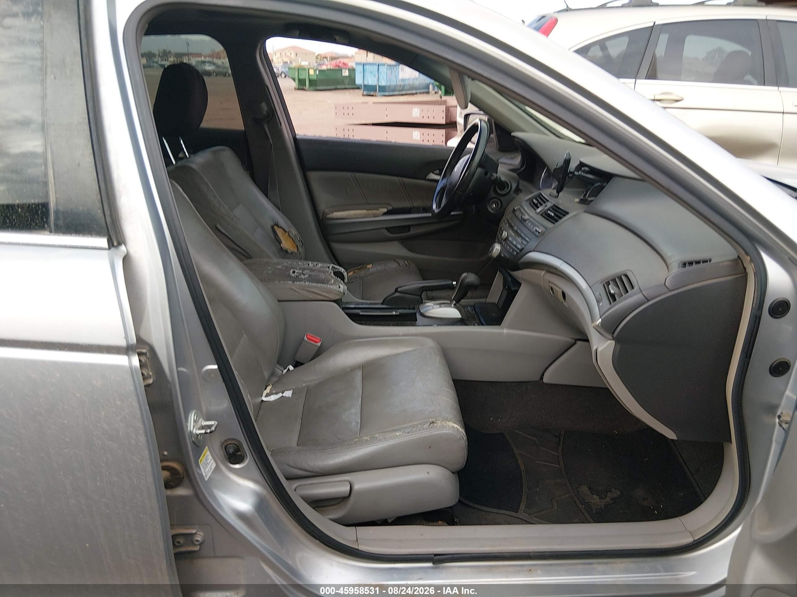 2008 Honda Accord 2.4 Ex-l Gray vin: JHMCP26858C036924