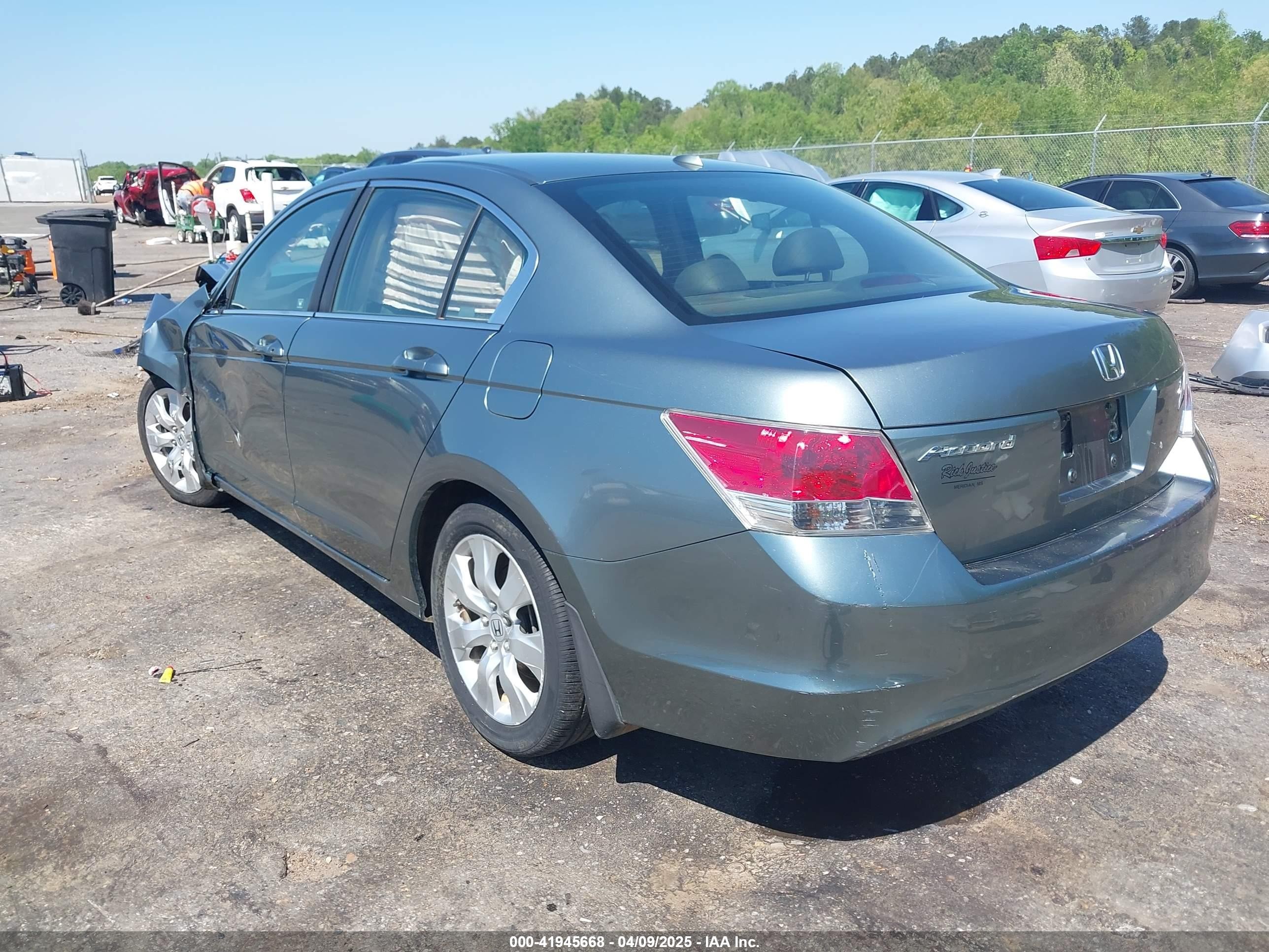 2008 Honda Accord 2.4 Ex-l Бирюзовый vin: JHMCP26858C038687