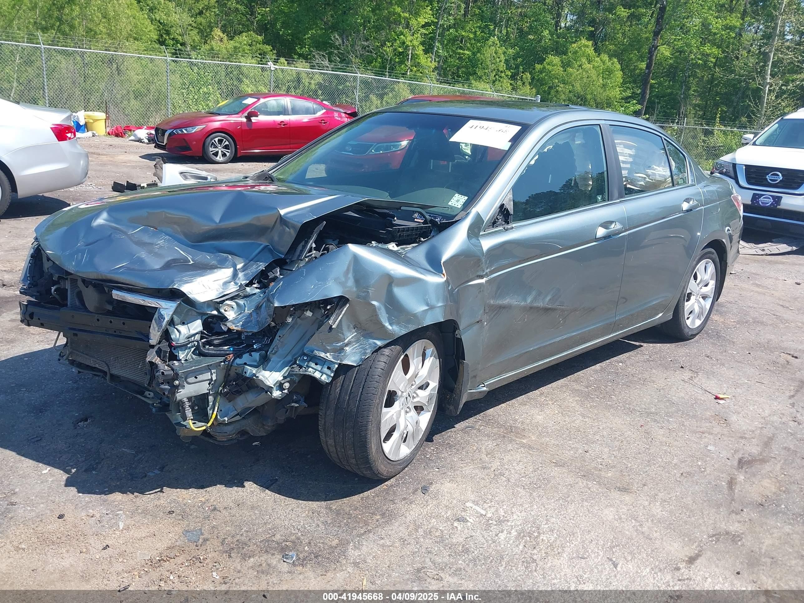 2008 Honda Accord 2.4 Ex-l Бирюзовый vin: JHMCP26858C038687