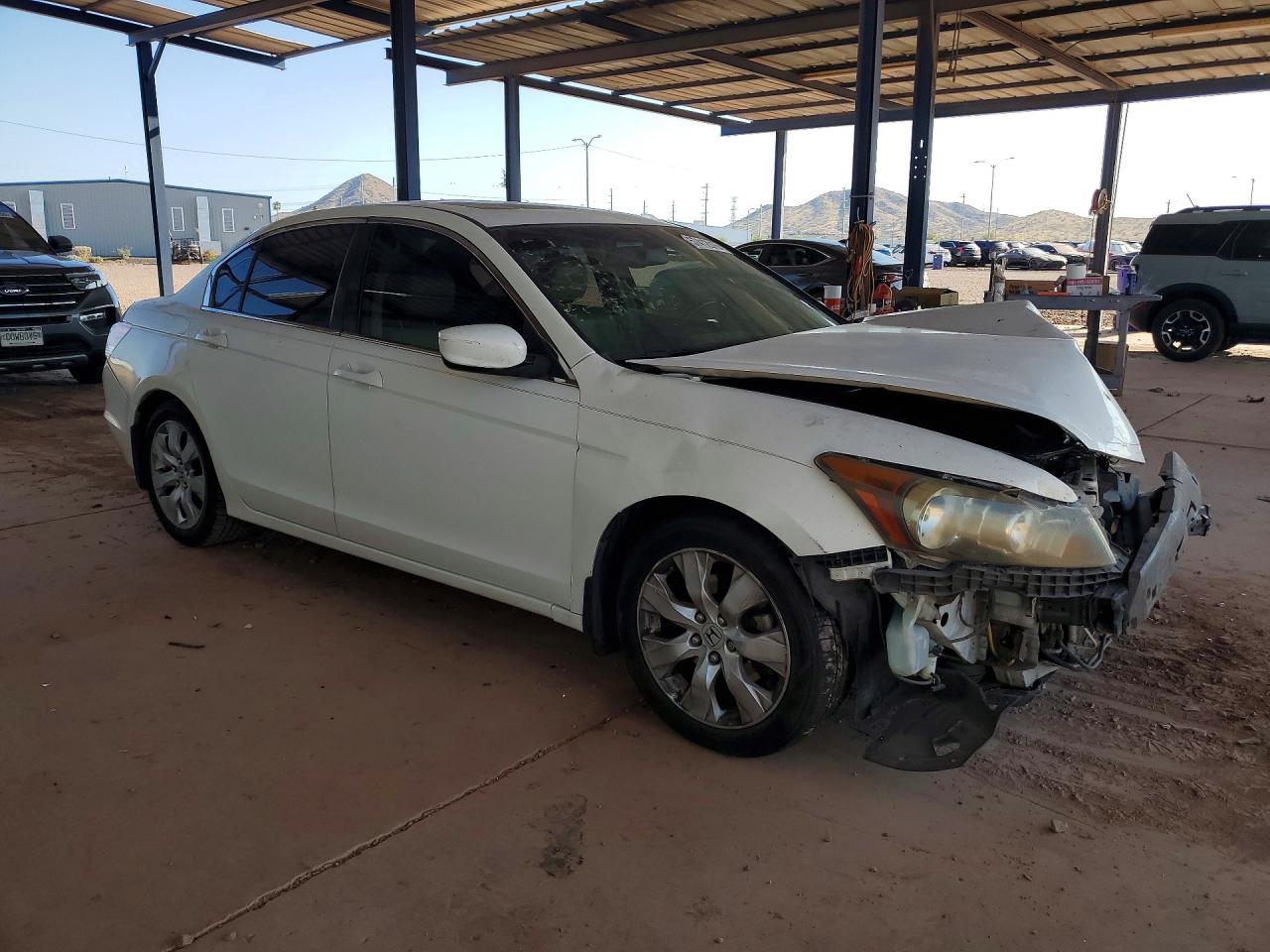2008 Honda Accord Exl White vin: JHMCP26858C041895