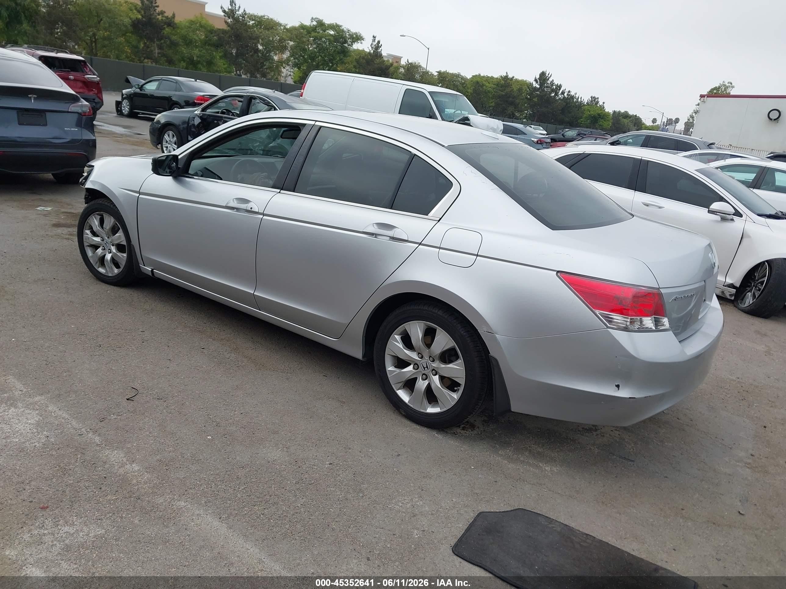 2008 Honda Accord 2.4 Ex-l Gray vin: JHMCP26858C049544