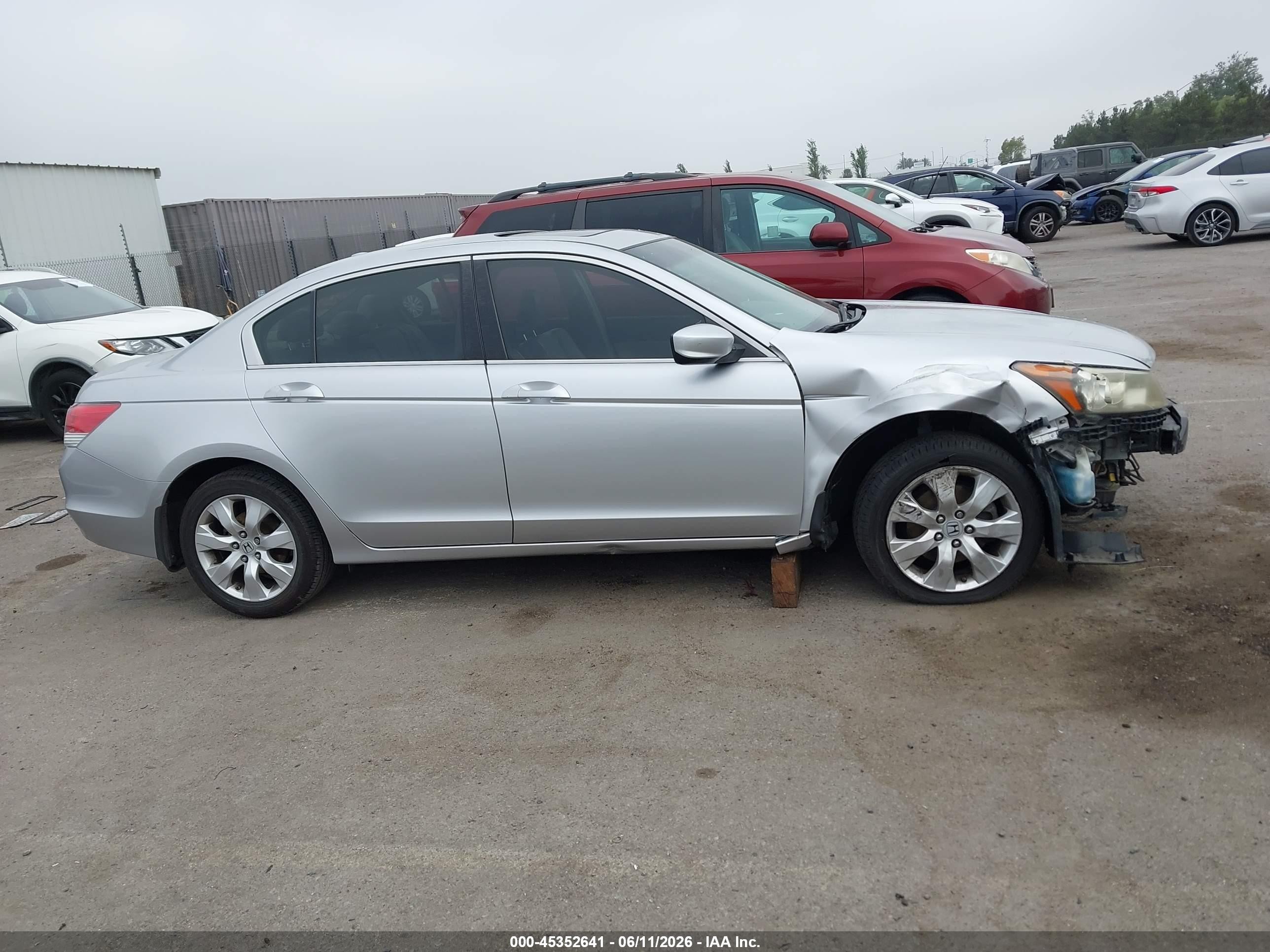 2008 Honda Accord 2.4 Ex-l Gray vin: JHMCP26858C049544