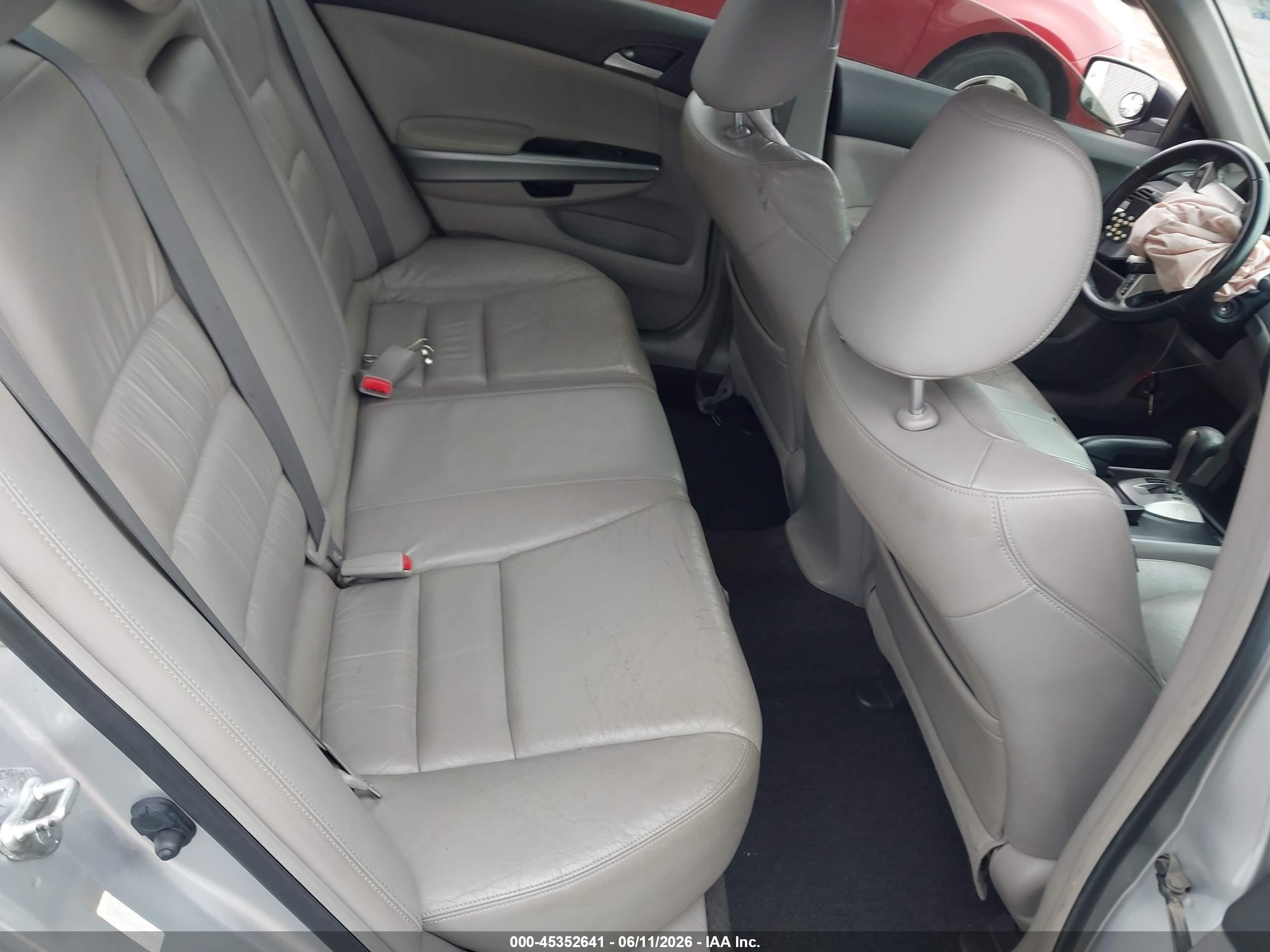 2008 Honda Accord 2.4 Ex-l Gray vin: JHMCP26858C049544