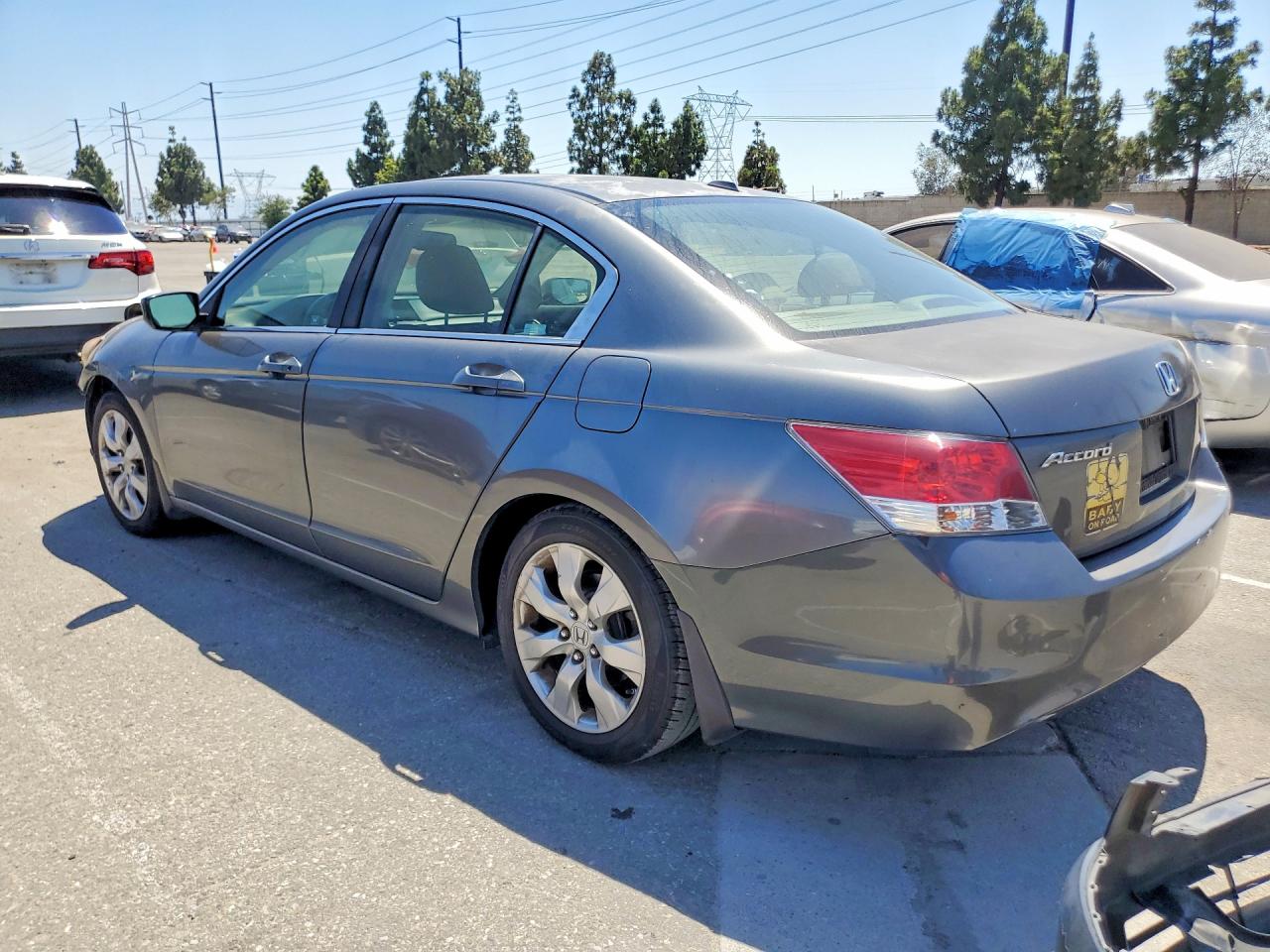 2008 Honda Accord Exl Gray vin: JHMCP26858C049592