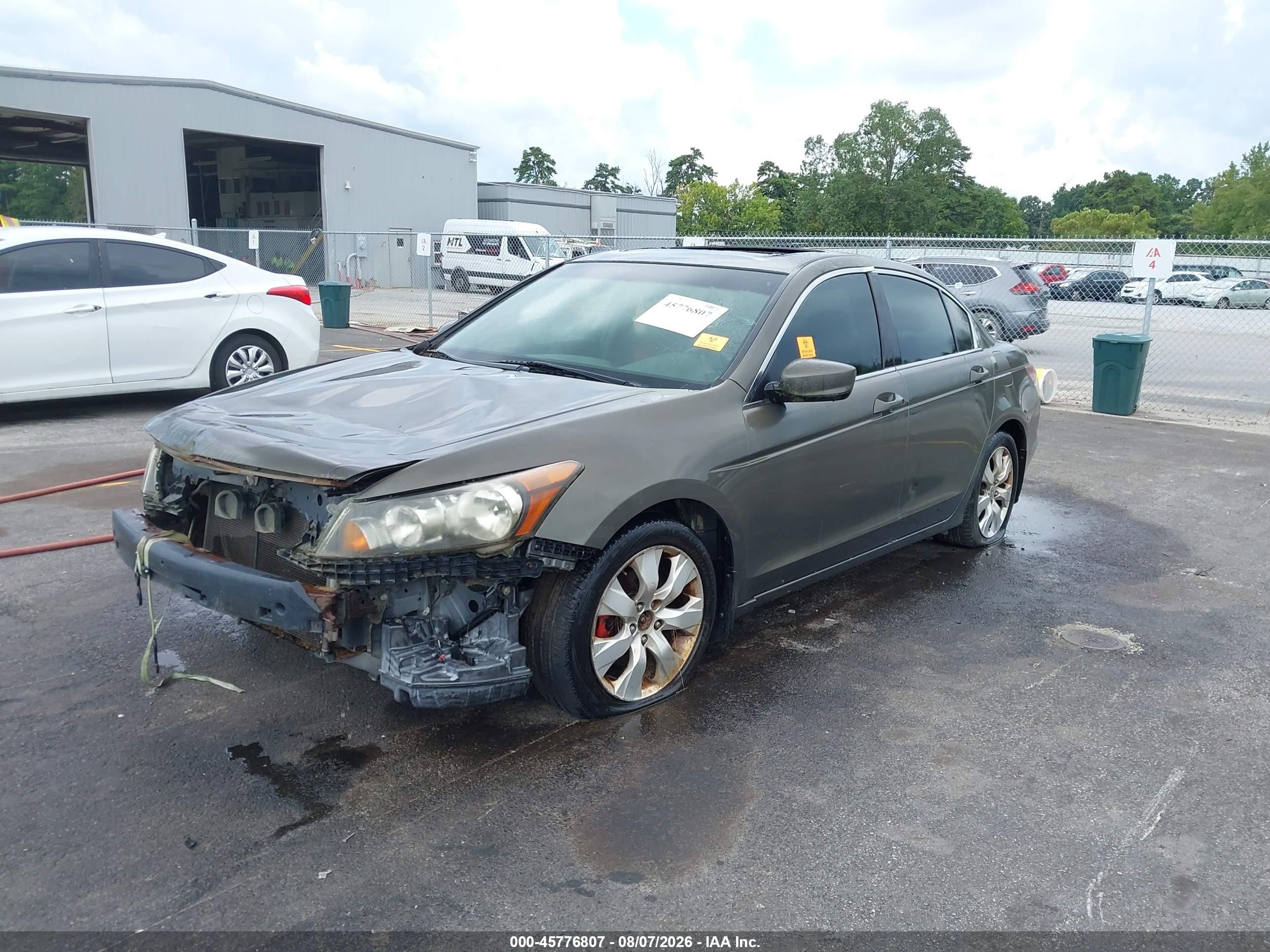 2008 Honda Accord 2.4 Ex-l Серый vin: JHMCP26868C024880