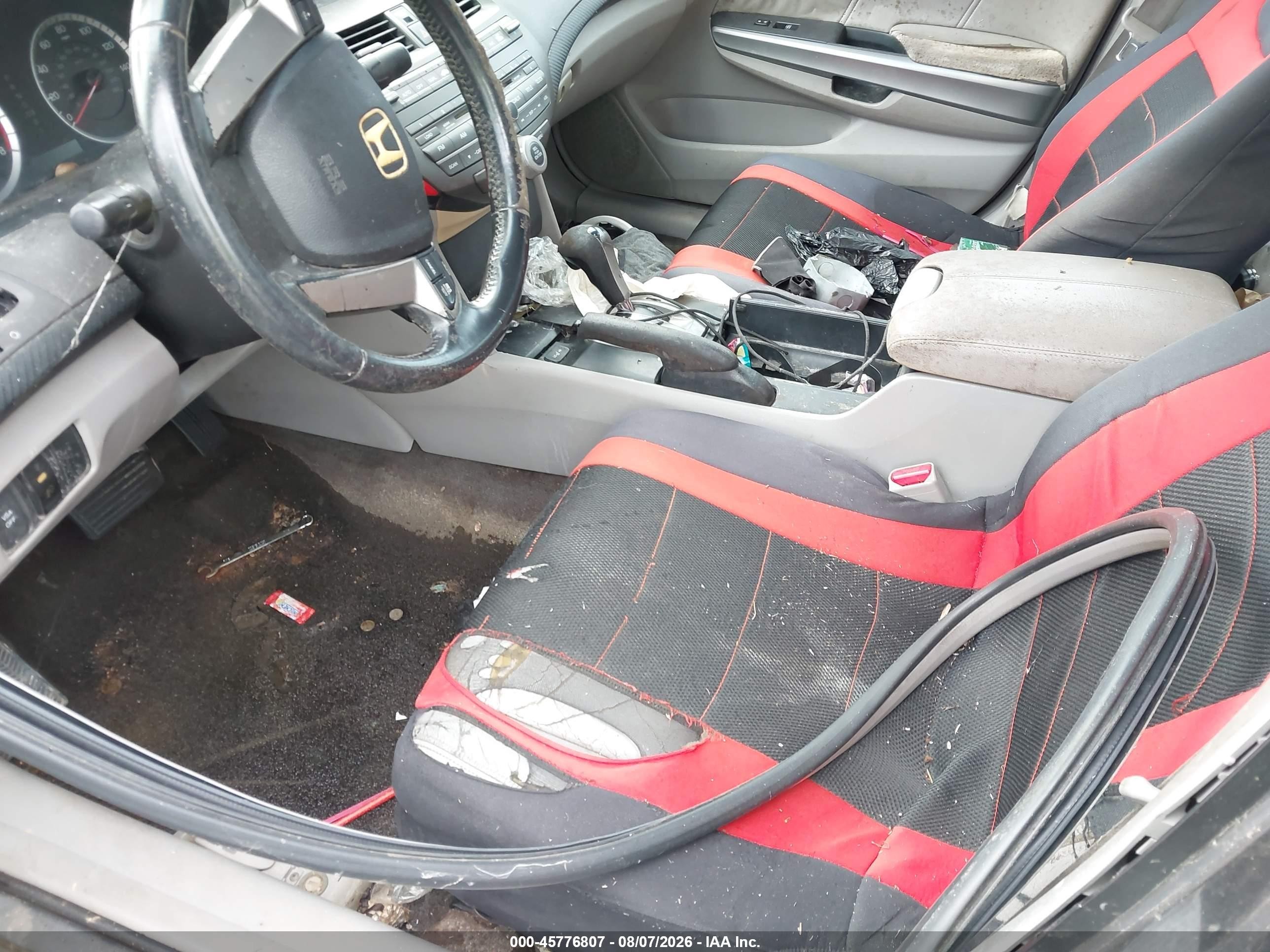 2008 Honda Accord 2.4 Ex-l Серый vin: JHMCP26868C024880