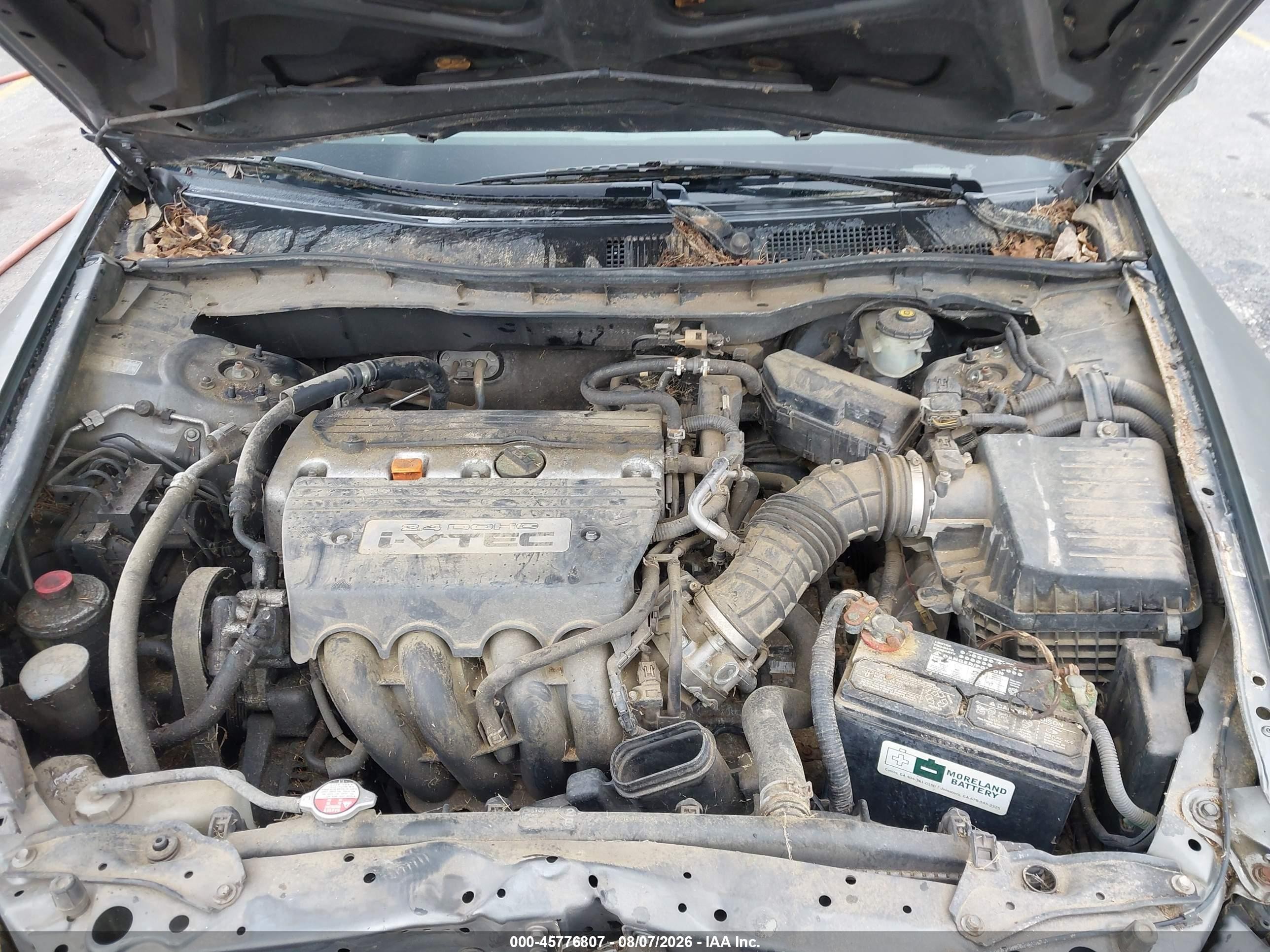 2008 Honda Accord 2.4 Ex-l Серый vin: JHMCP26868C024880