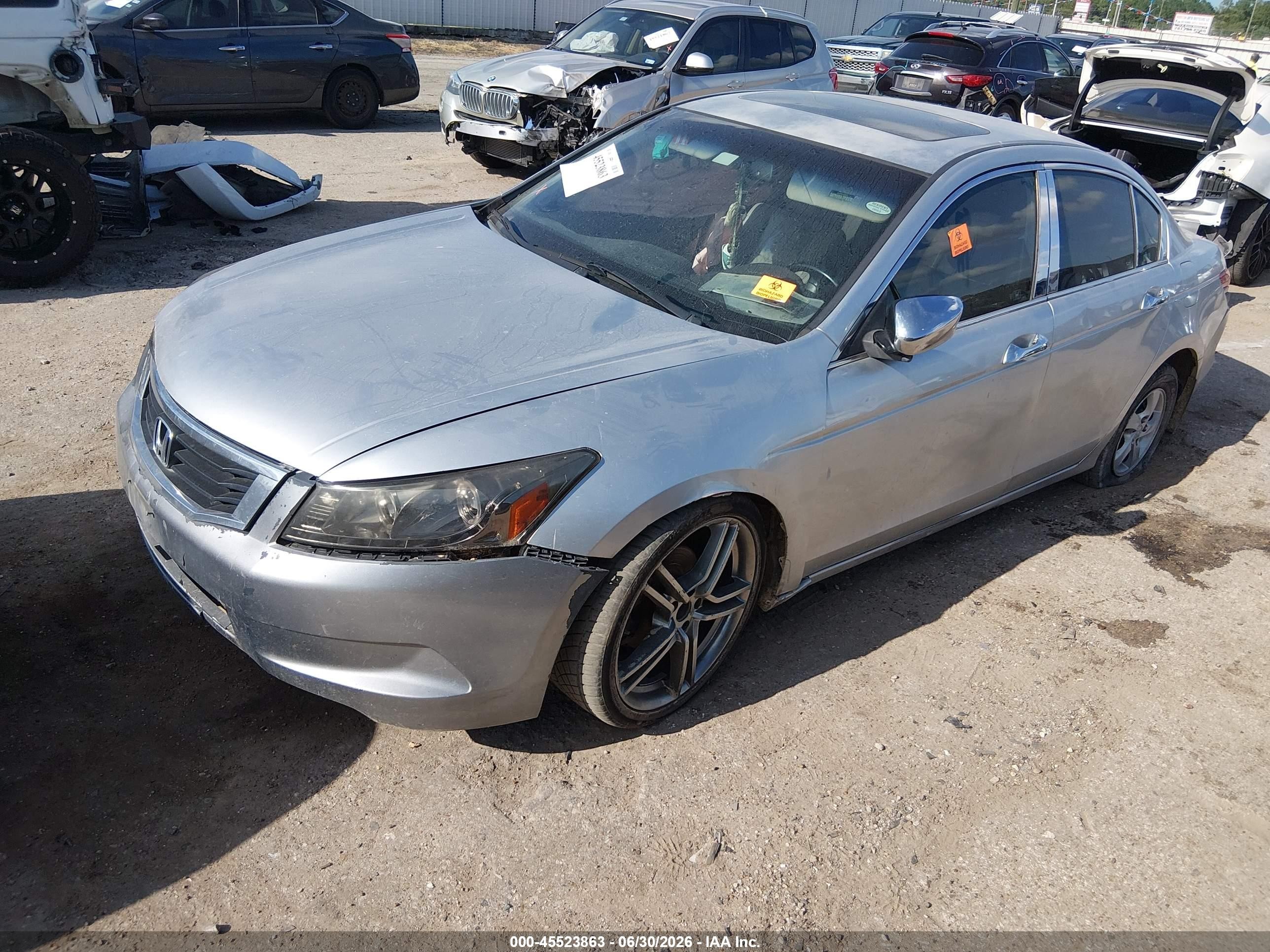 2008 Honda Accord 2.4 Ex-l Серый vin: JHMCP26868C066000