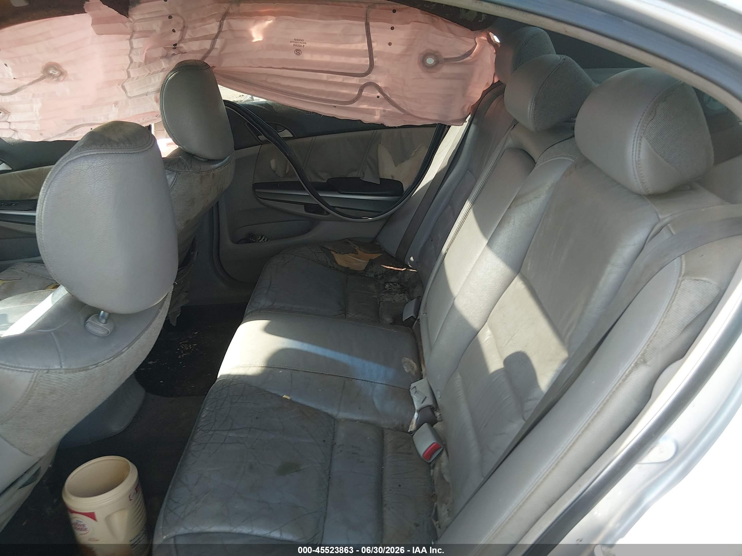 2008 Honda Accord 2.4 Ex-l Серый vin: JHMCP26868C066000