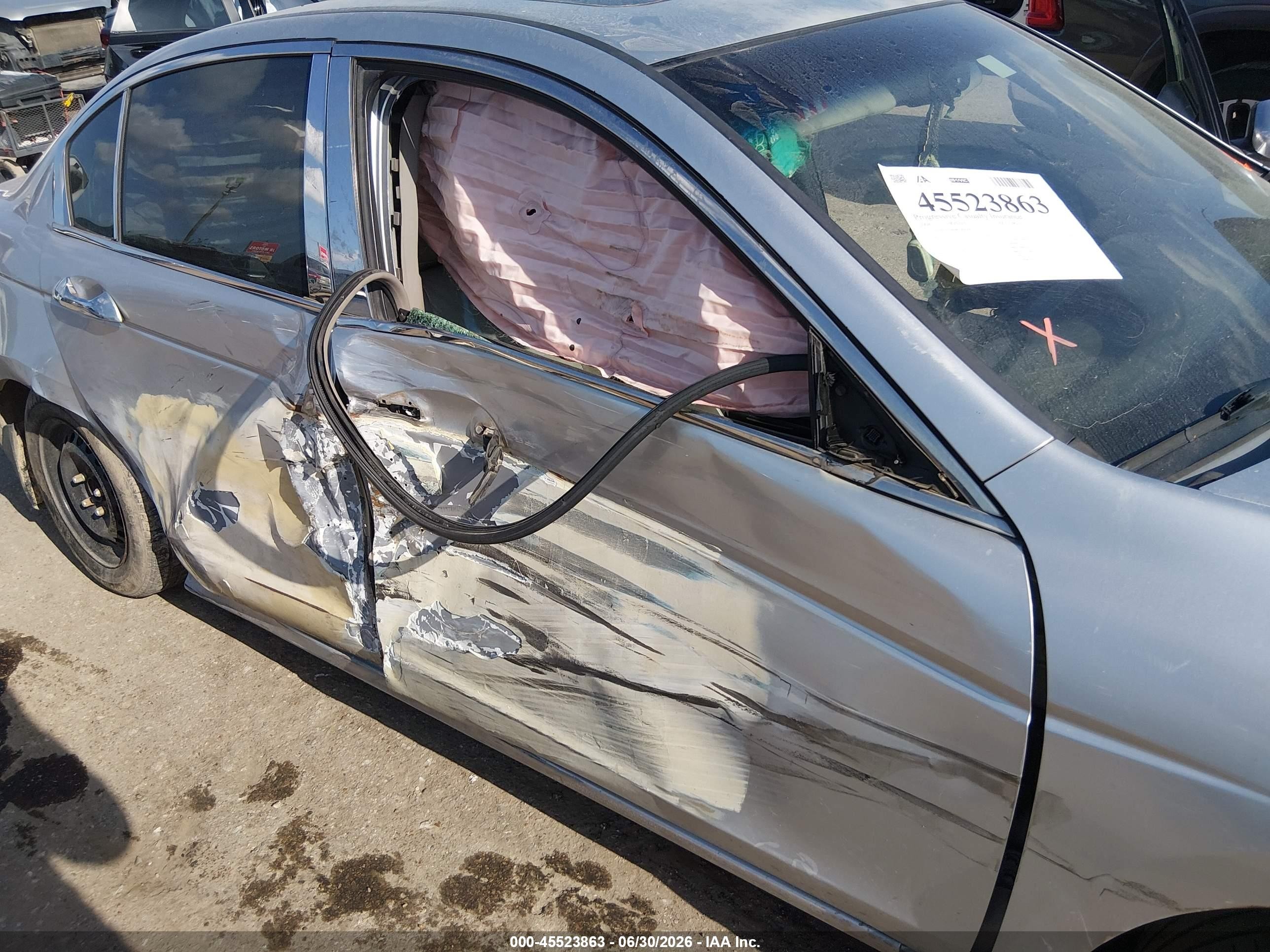 2008 Honda Accord 2.4 Ex-l Серый vin: JHMCP26868C066000
