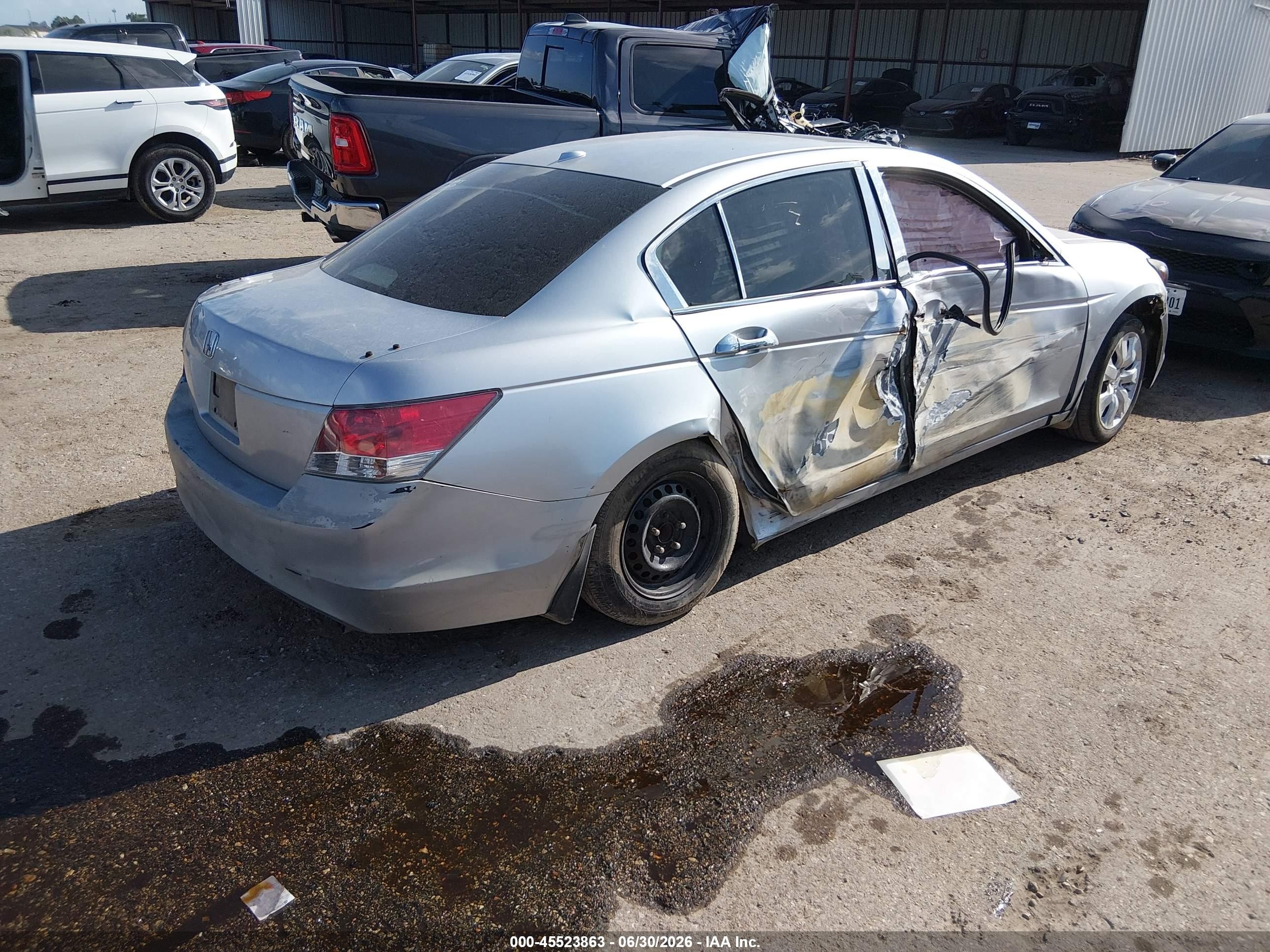 2008 Honda Accord 2.4 Ex-l Серый vin: JHMCP26868C066000