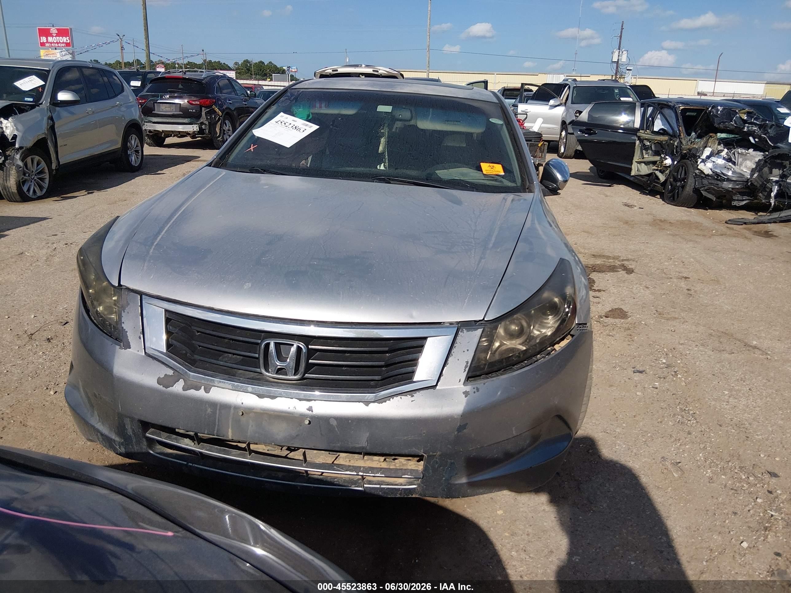 2008 Honda Accord 2.4 Ex-l Серый vin: JHMCP26868C066000