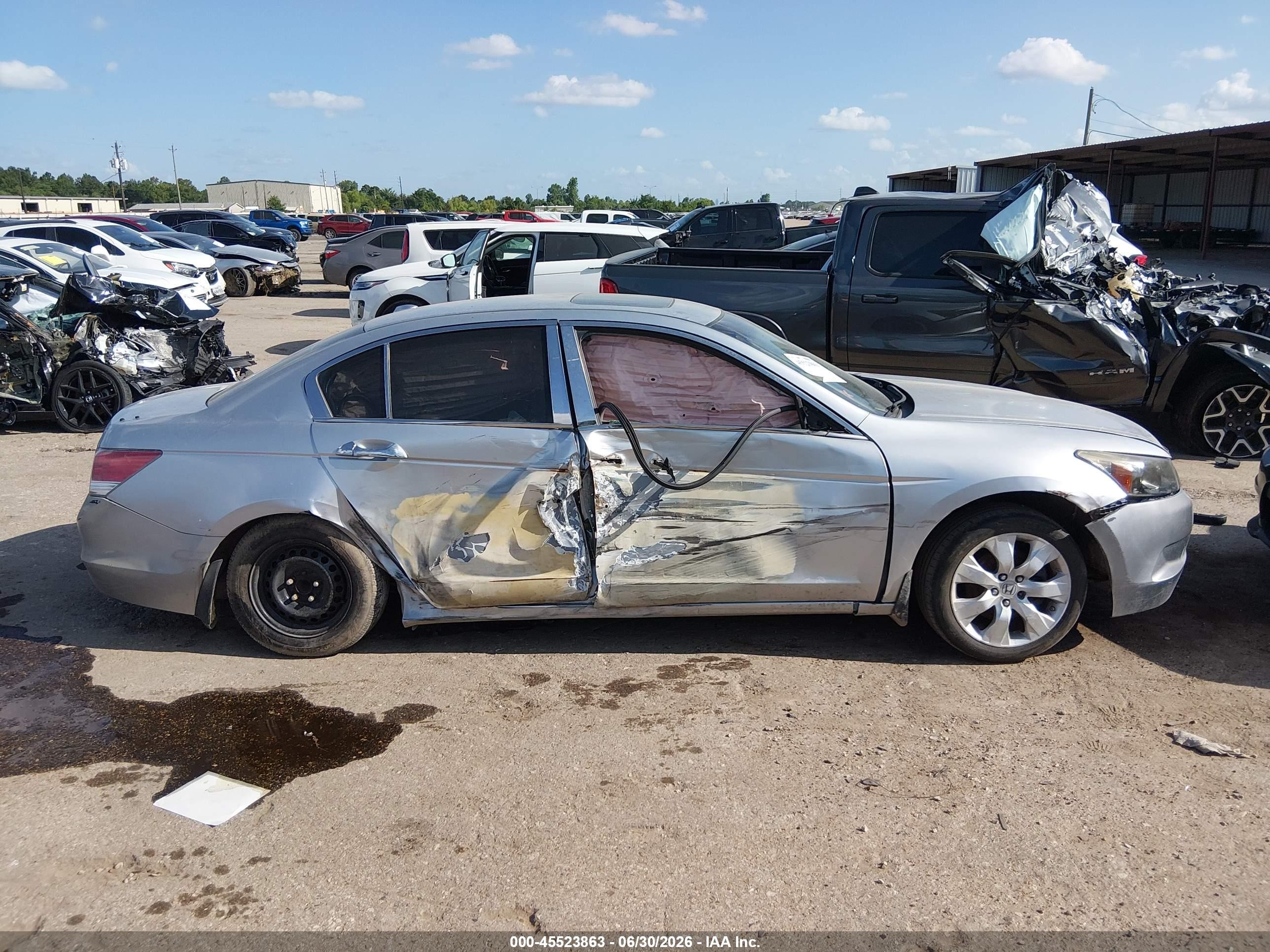 2008 Honda Accord 2.4 Ex-l Серый vin: JHMCP26868C066000