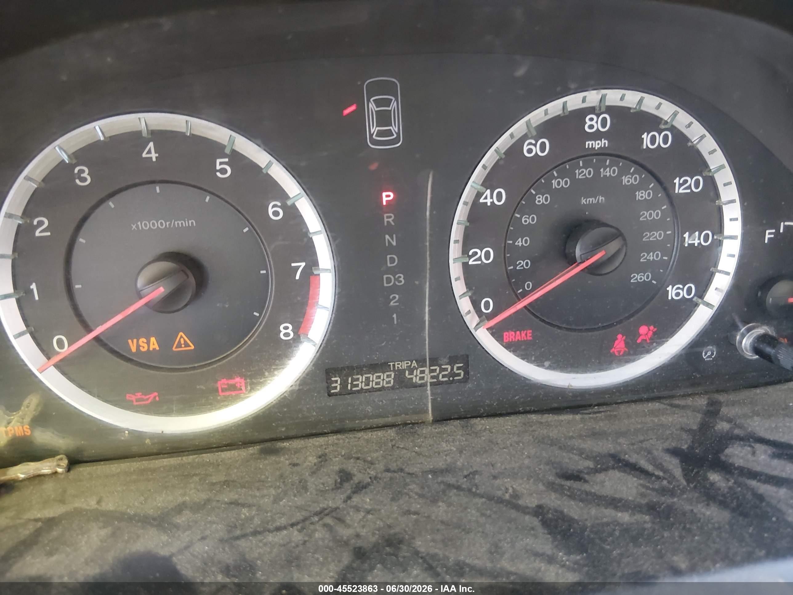2008 Honda Accord 2.4 Ex-l Серый vin: JHMCP26868C066000