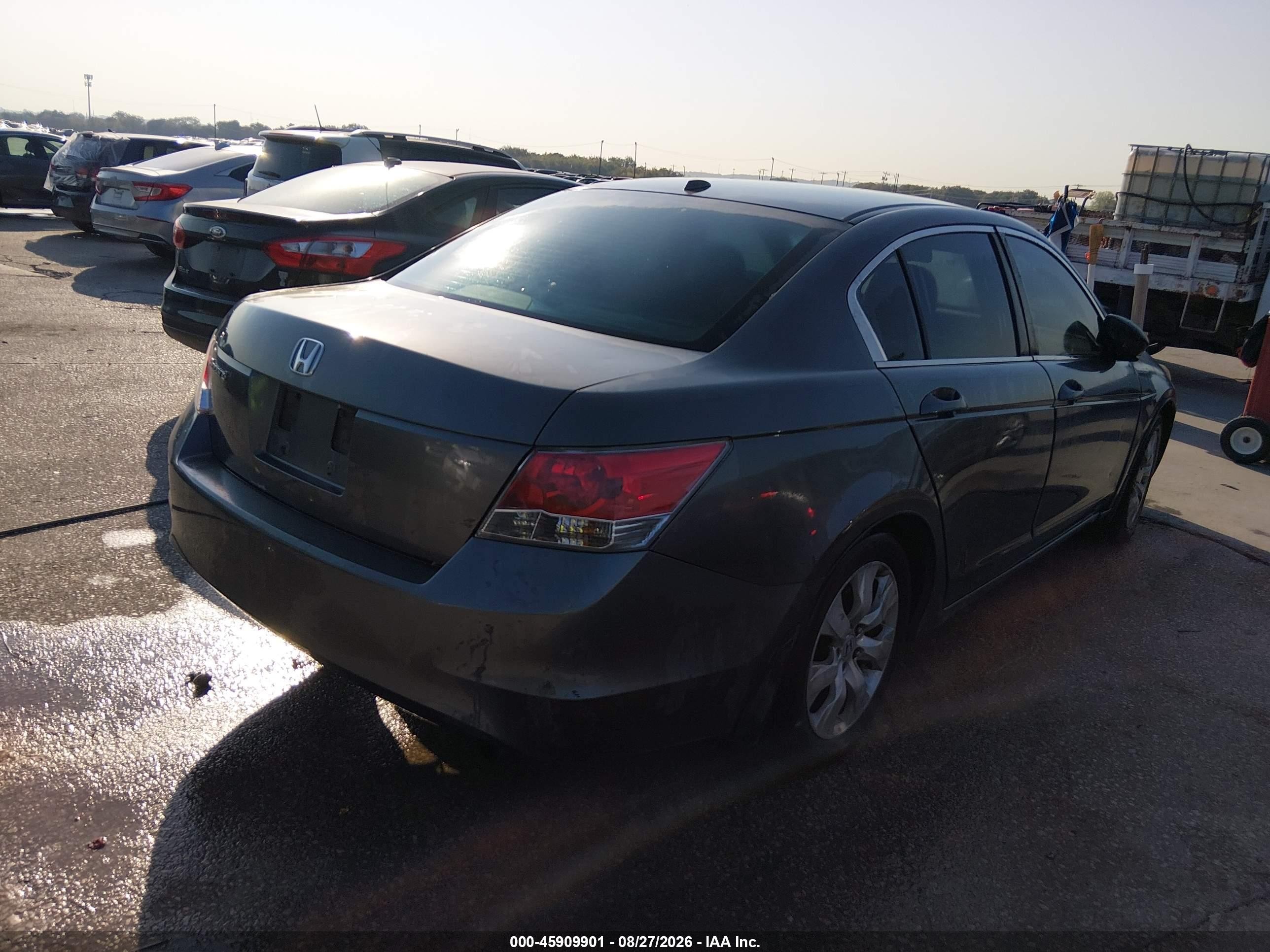 2008 Honda Accord 2.4 Ex-l Gray vin: JHMCP26878C012706