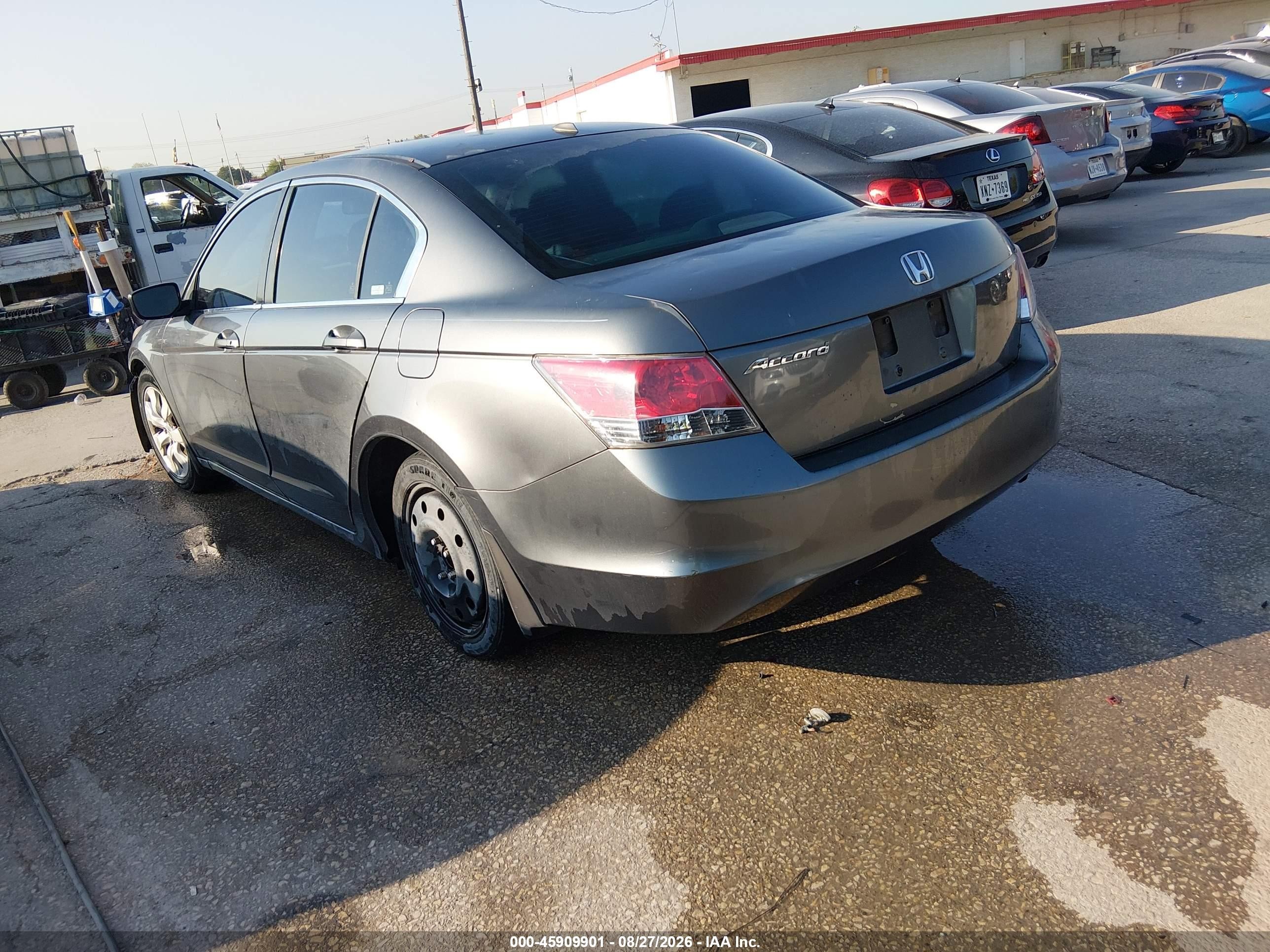 2008 Honda Accord 2.4 Ex-l Gray vin: JHMCP26878C012706